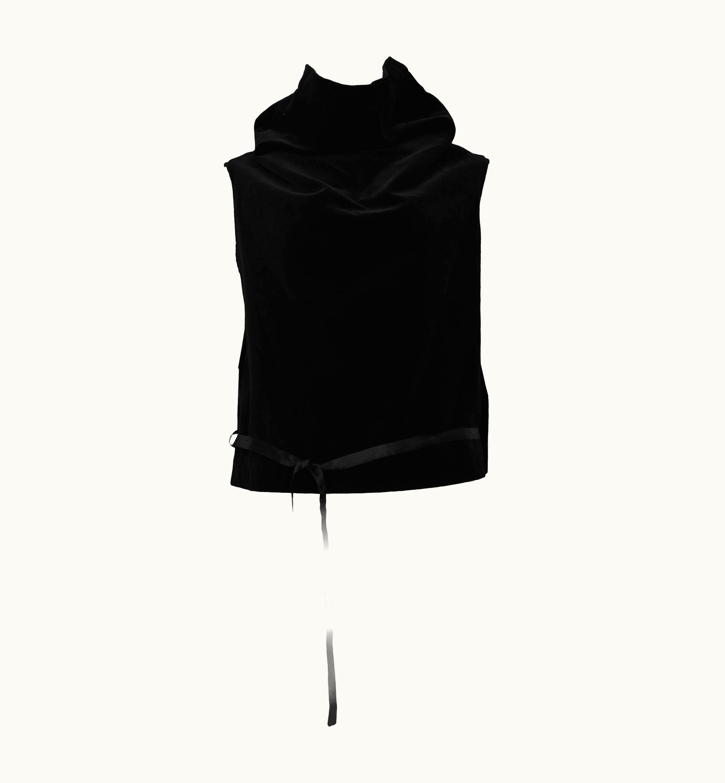 Maison Margiela Maison Martin Margiela Artisanal Black Velvet Top