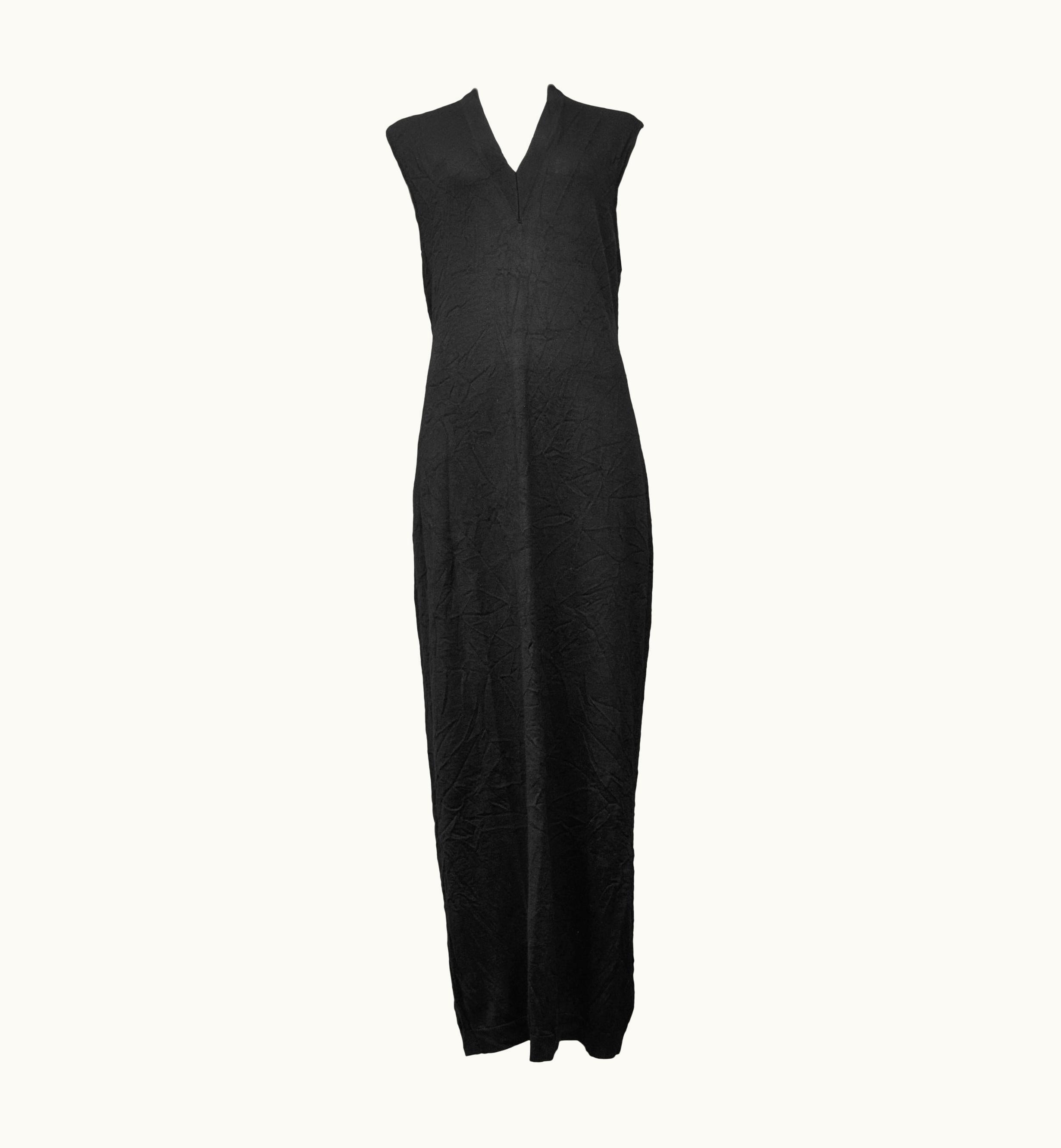 Maison Margiela Maison Martin Margiela Black Oversized Maxi Sweater Dress