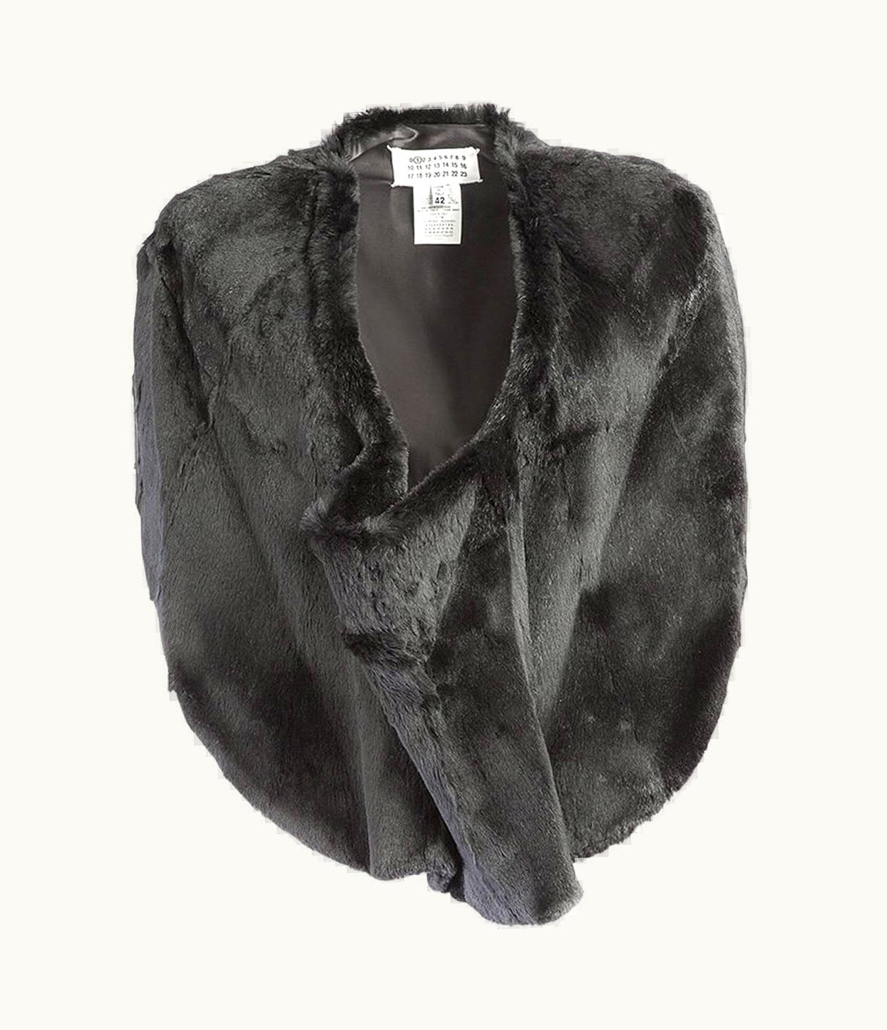 Maison Margiela 20th Century Maison Martin Margiela Rabbit Fur Cropped Poncho