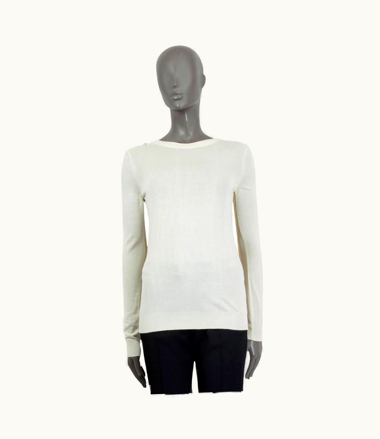 Maison Margiela Maison Martin Margiela Ivory Viscose Paneled Cape Sweater