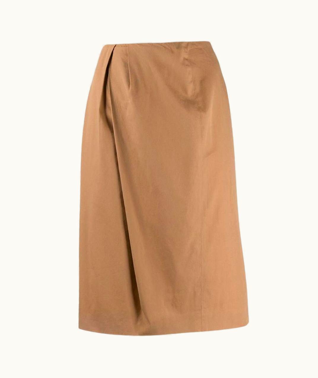 Maison Margiela Maison Martin Margiela Vintage Camel Cotton Midi 90s Skirt