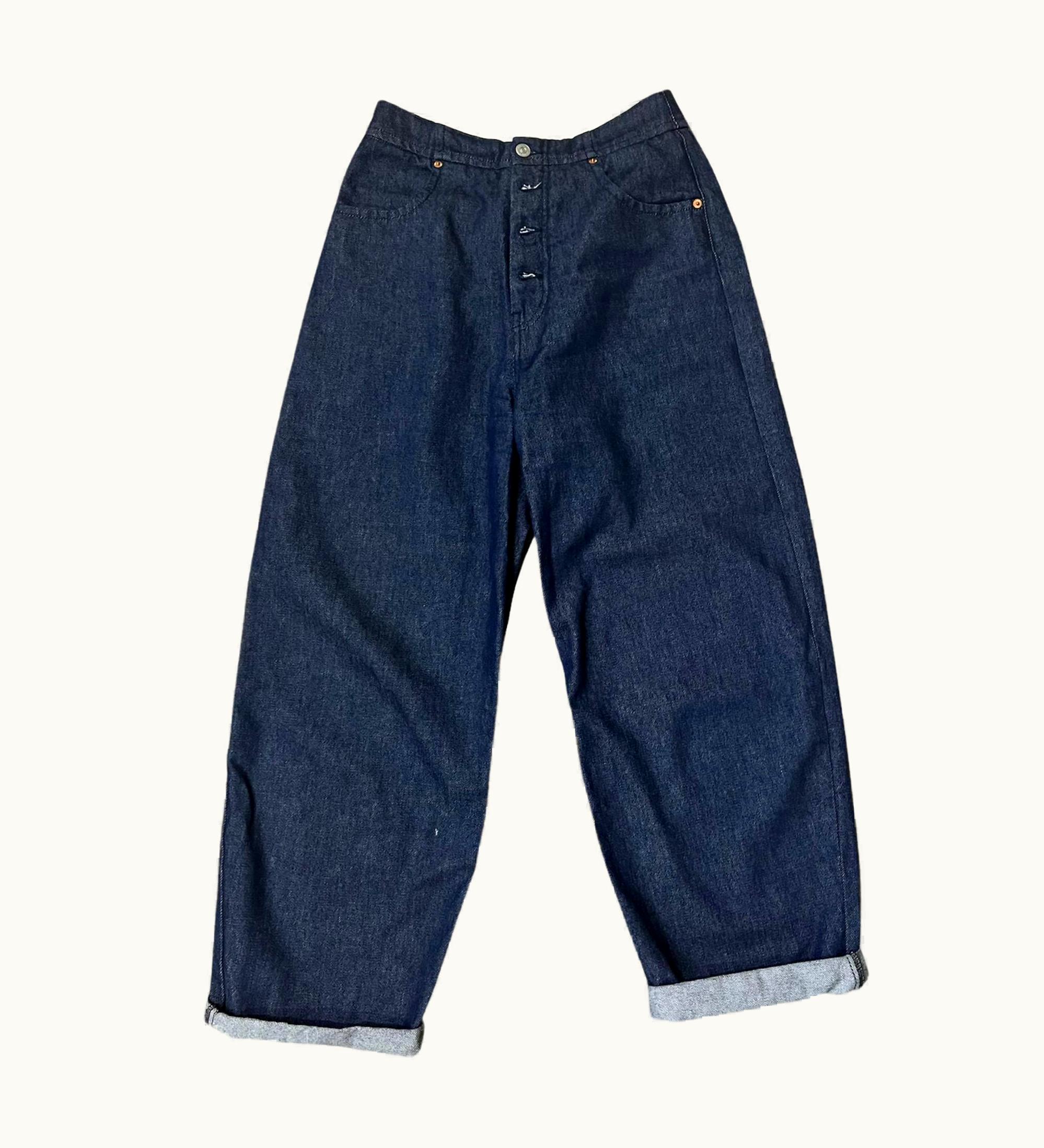 MM6 Maison Margiela Mm6 Maison Margiela Dark Blue Denim Jeans Pants