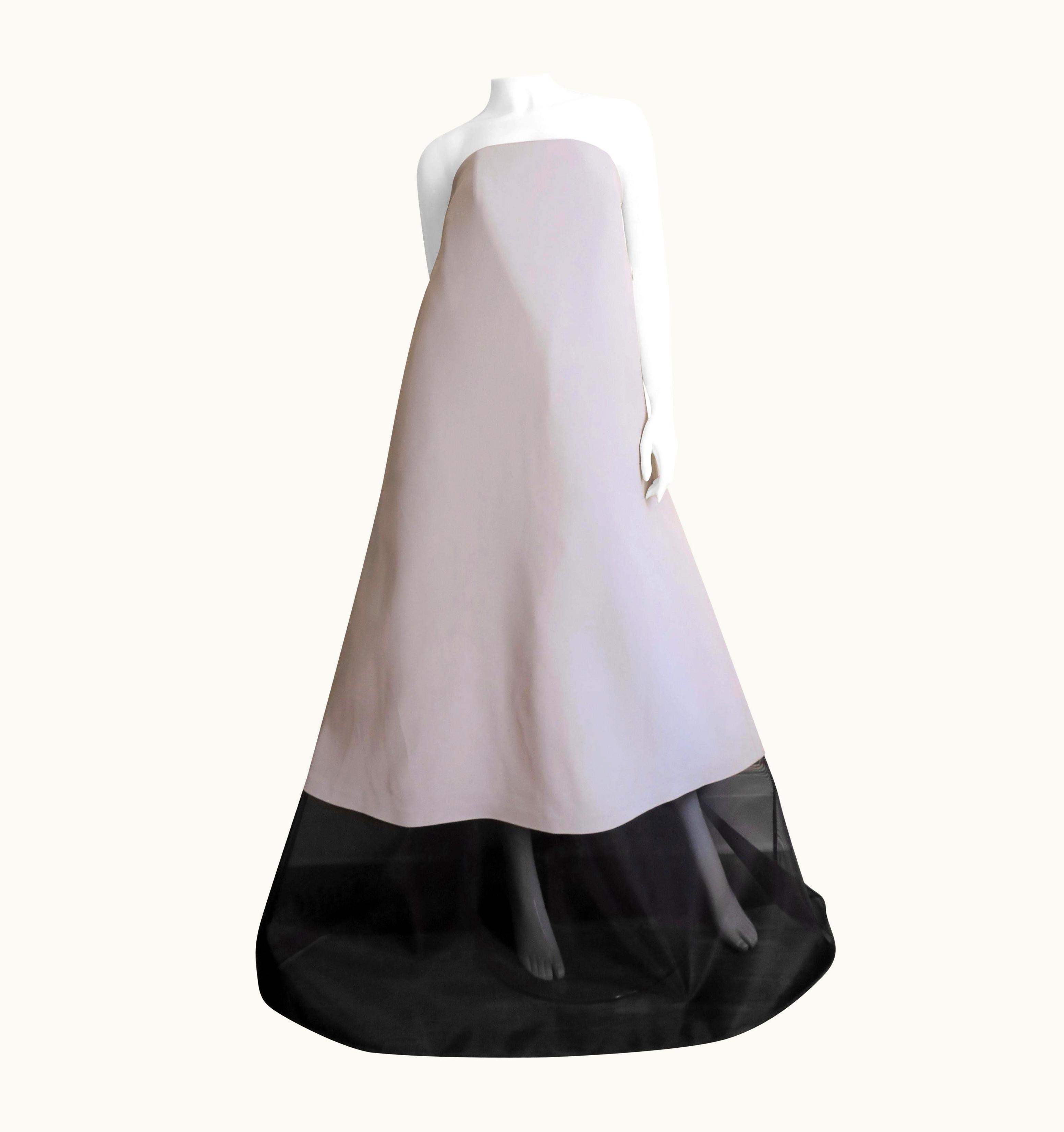Maison Margiela Martin Margiela Strapless Color Block Dress