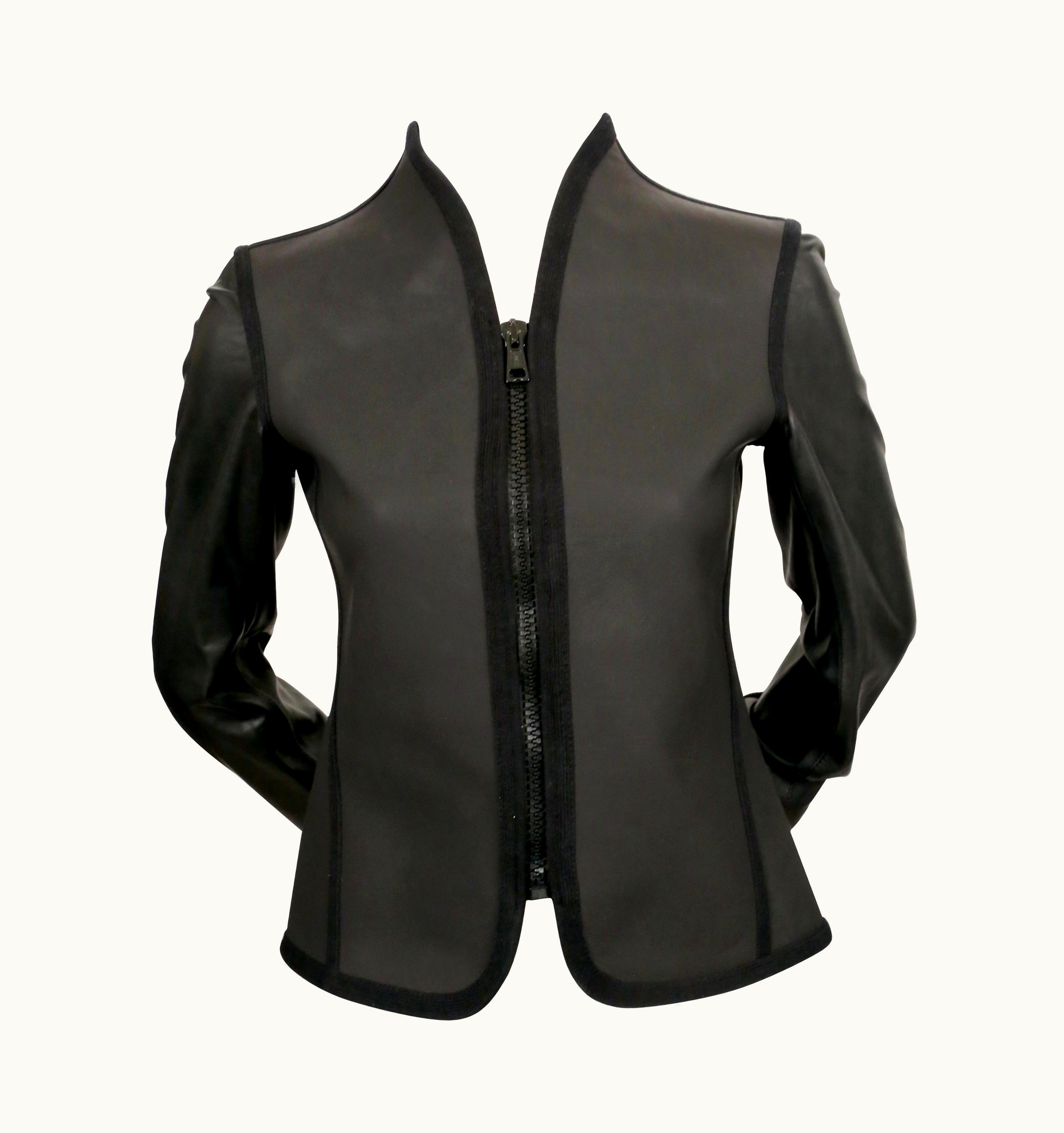 Maison Margiela Vintage Martin Margiela Replica '1970' Diving Jacket' In Leather And Neoprene