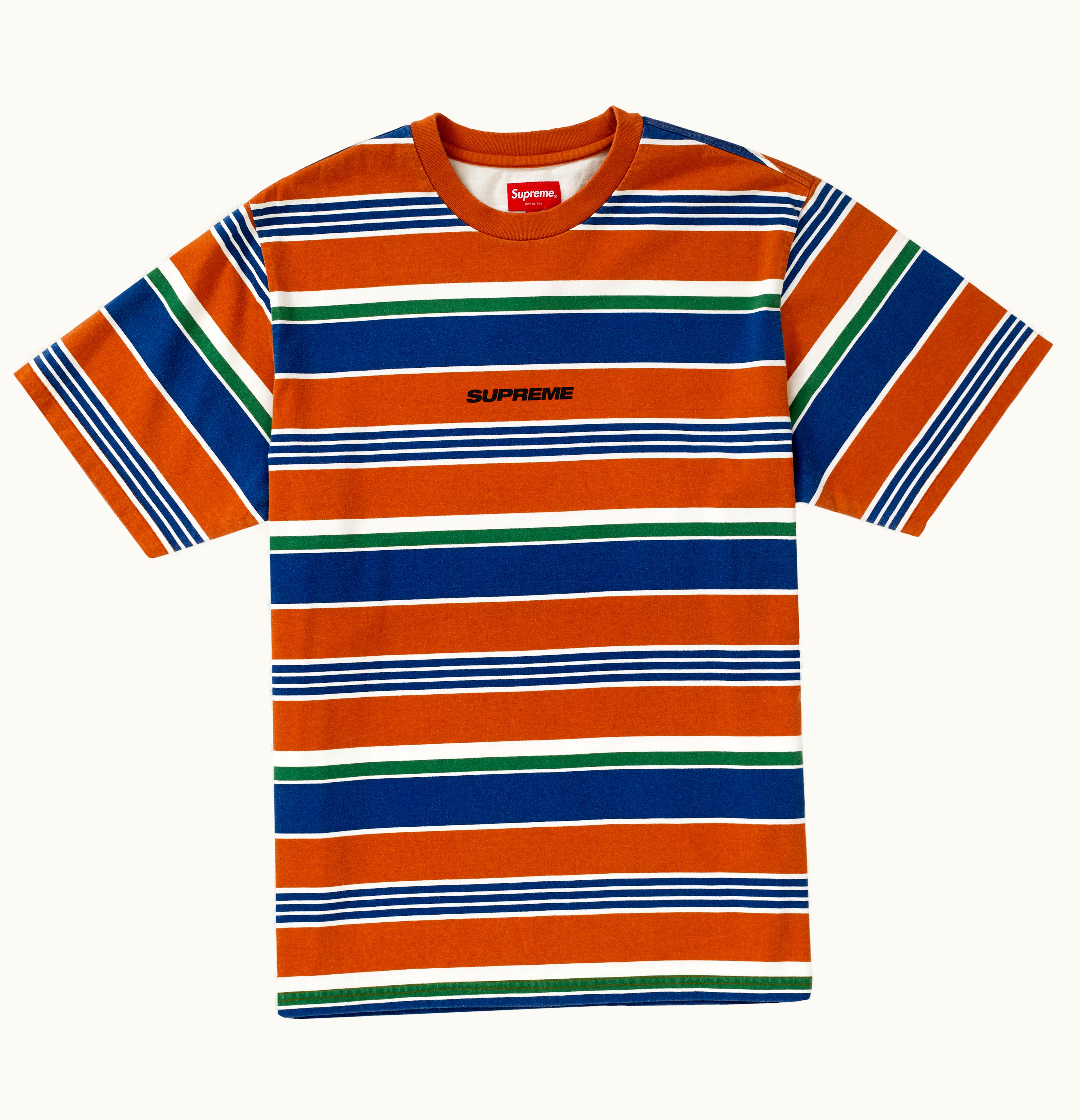 Supreme Supreme Stripe S S Top Orange