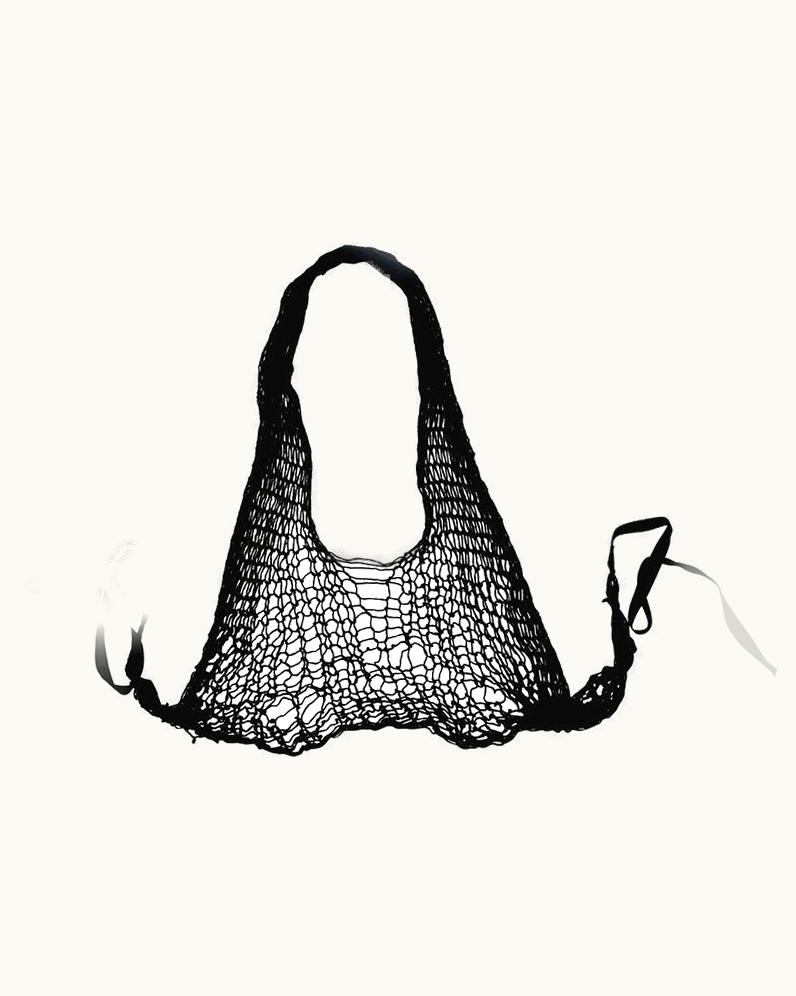 Maison Margiela Maison Martin Margiela Spring-Summer 1993 Black String Net Halter Neck Vest