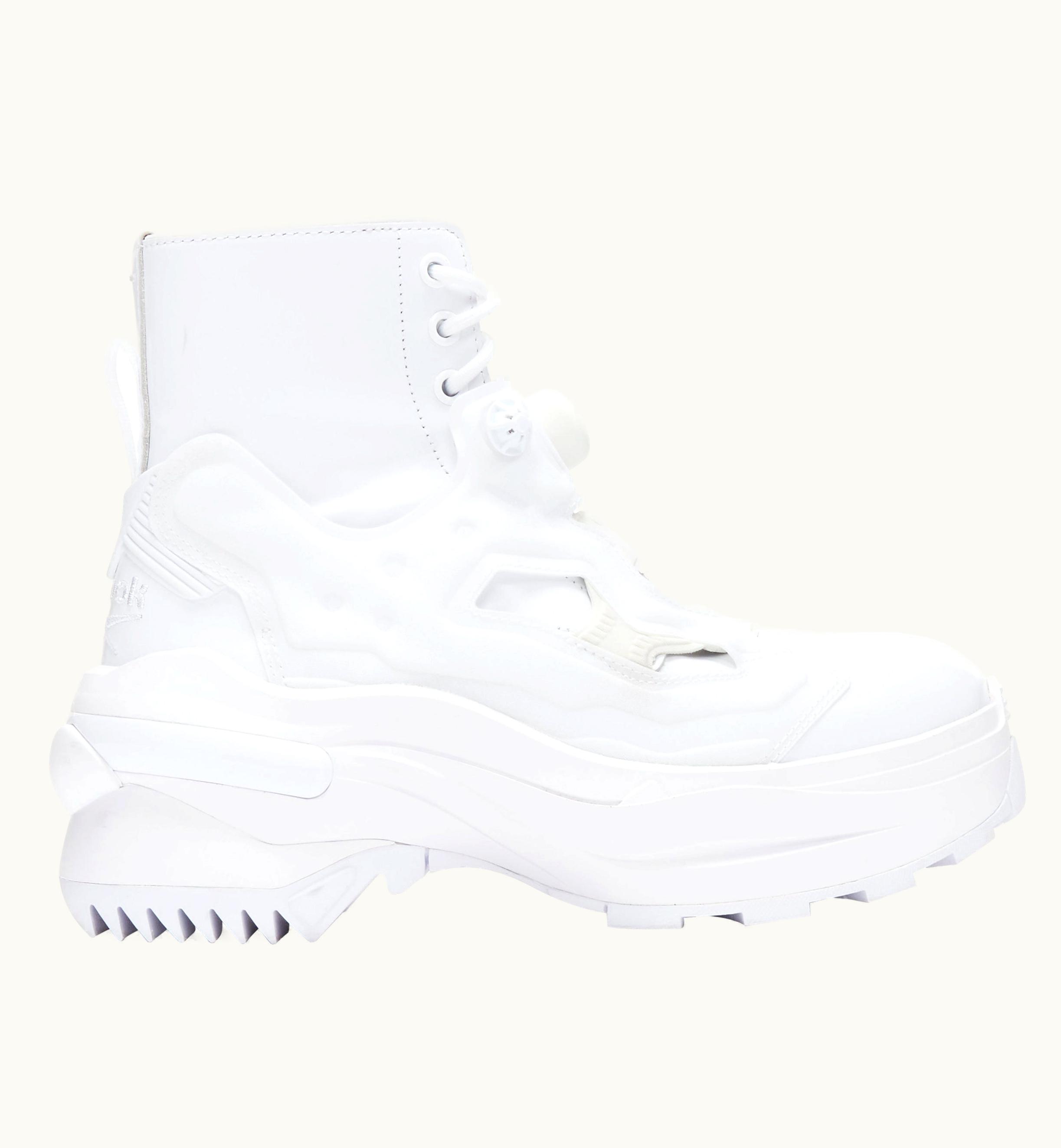 Maison Margiela Maison Margiela Reebok 2020 Runway Tabi Instapump White Sneaker Boot