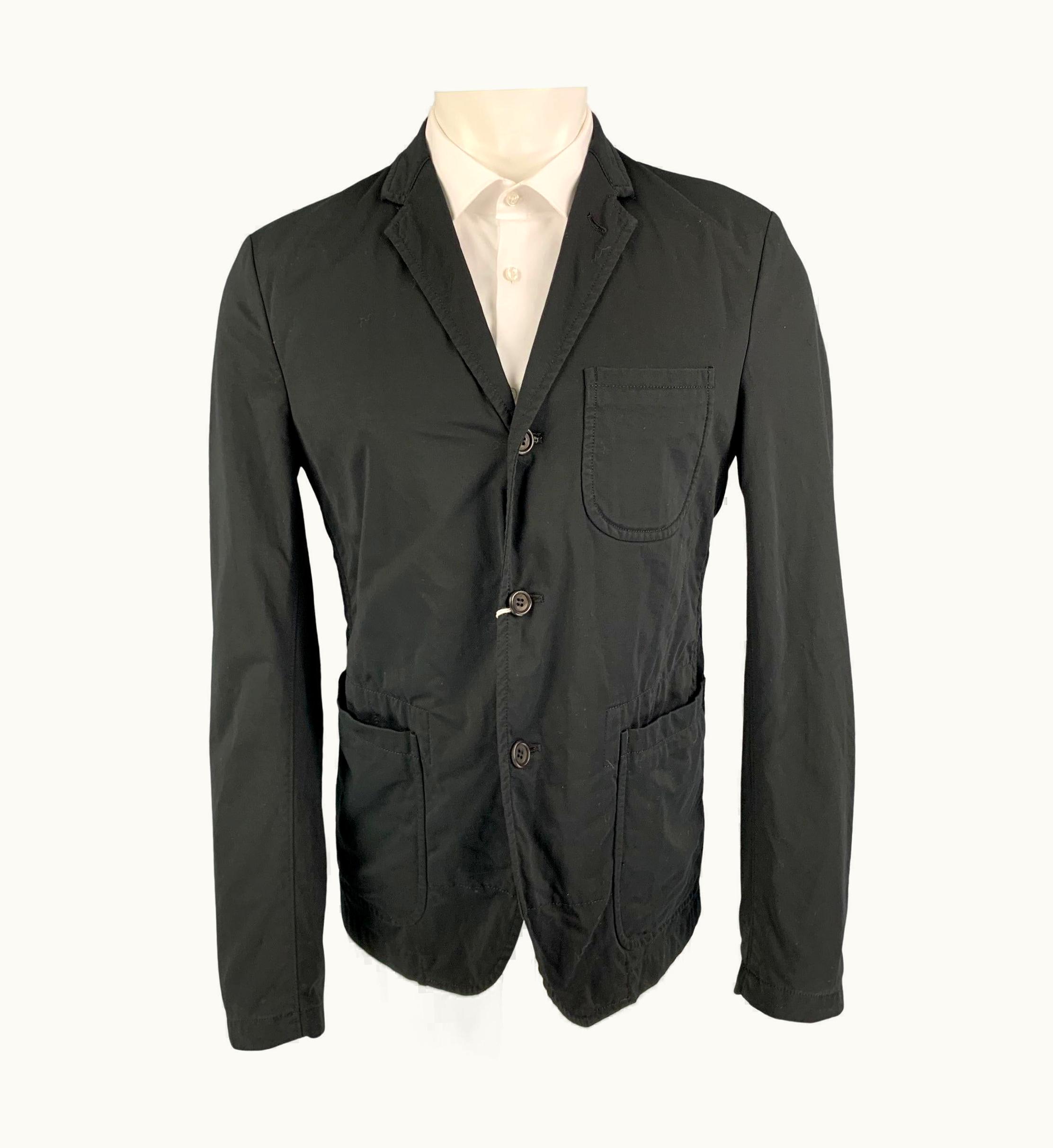 Comme Des Garçons Comme Des Garcons Homme Black Cotton Blend Sport Coat