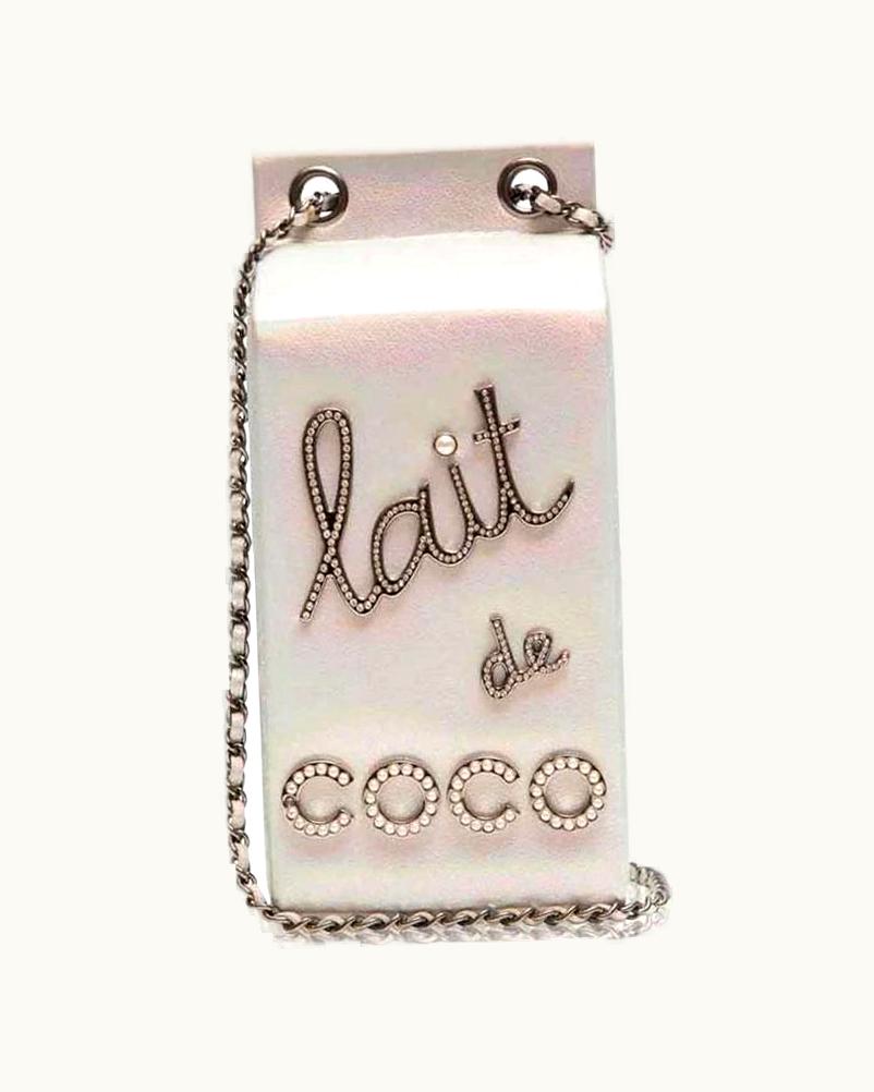Chanel Chanel GLINT Milk Carton Bag Iridescent Silver