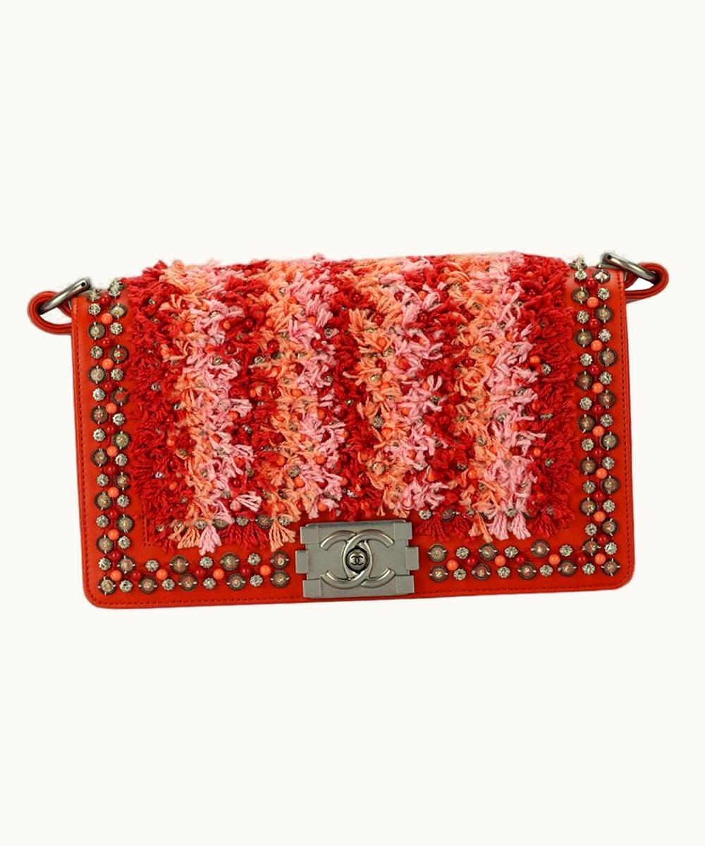 Chanel Chanel 2015 Boy Medium Embellished Leather Shoulder Bag