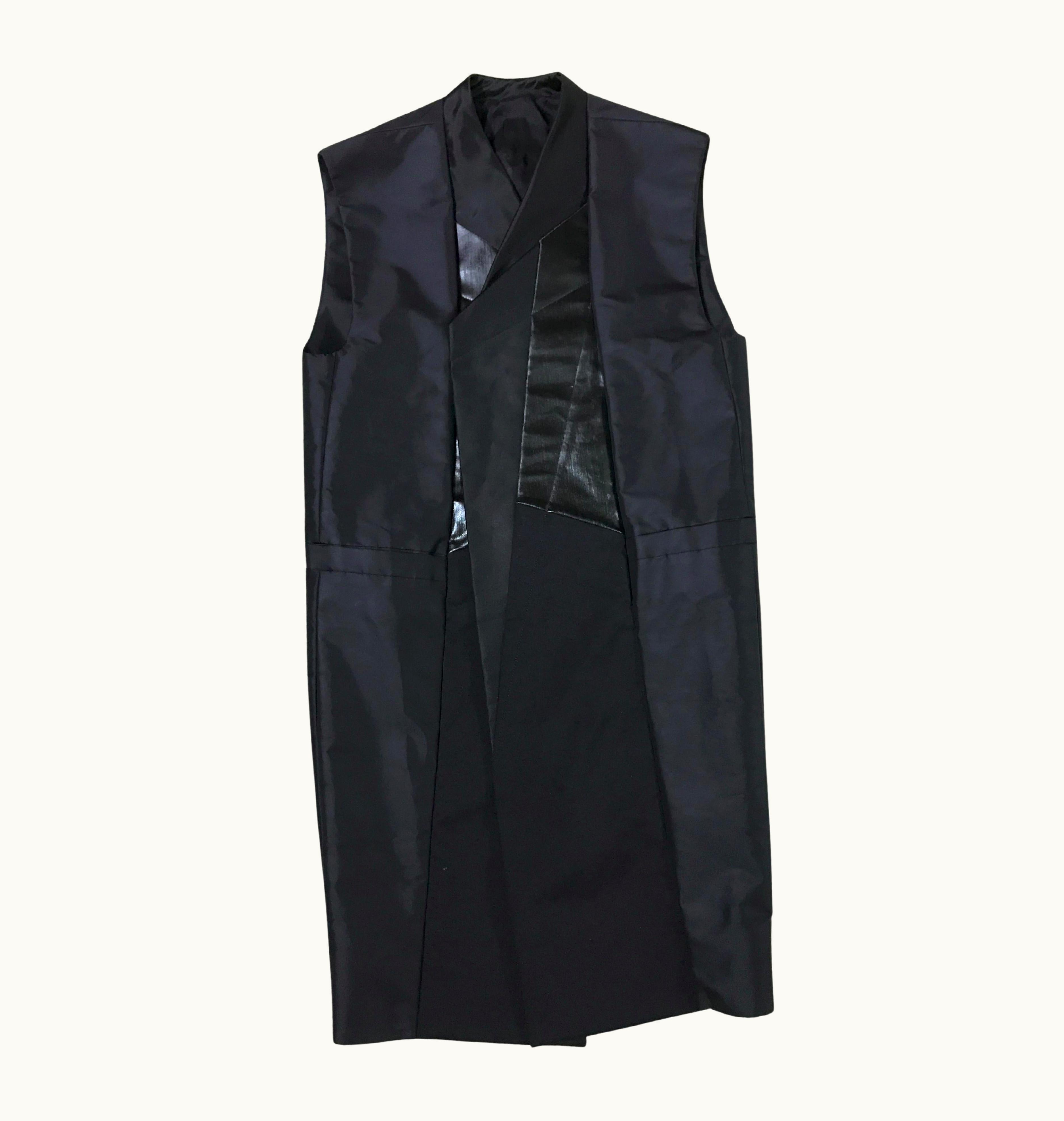 Rick Owens Rick Owens Sleeveless Panelled Overcoat, Spring Summer 2016