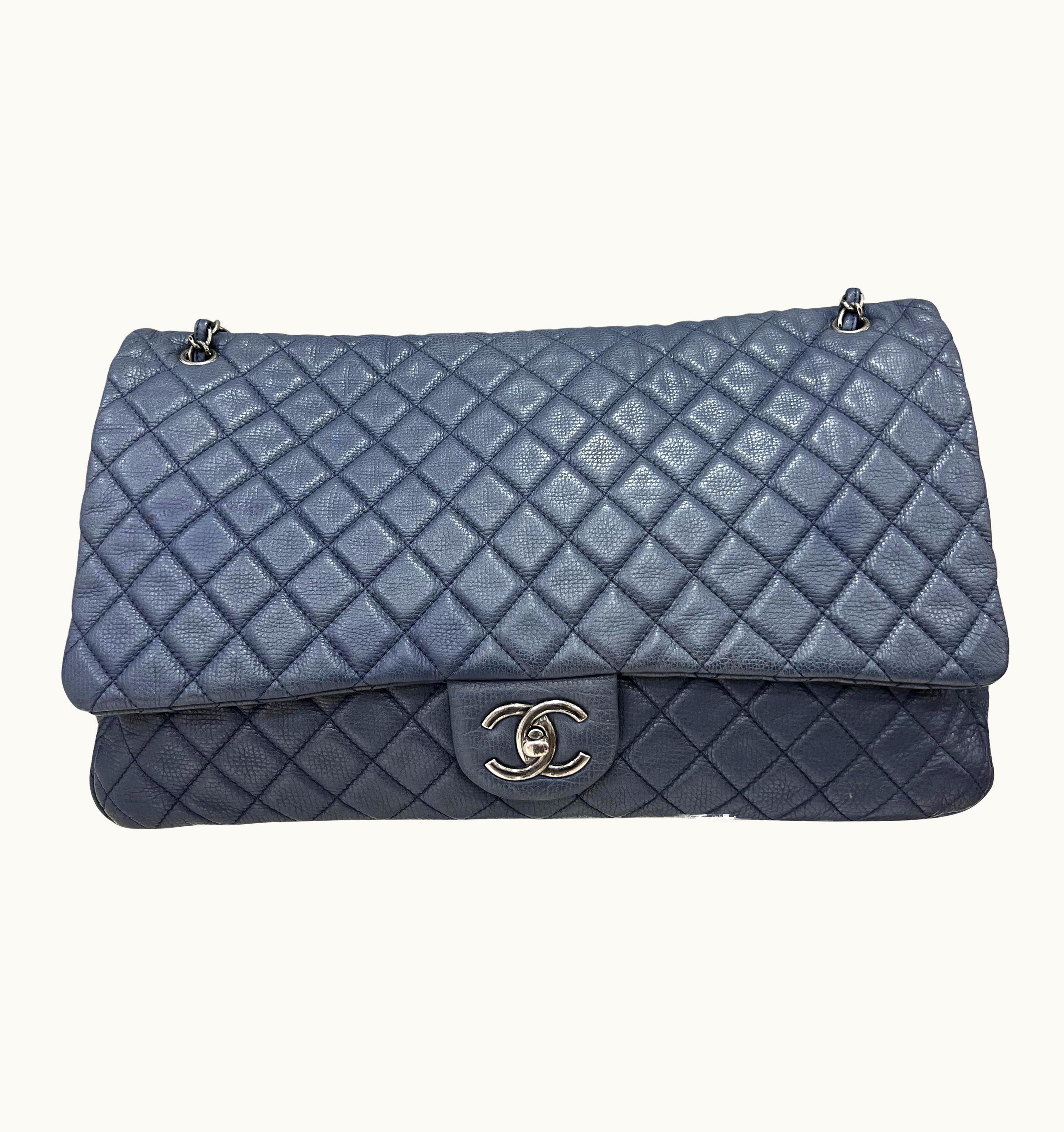 Chanel Chanel Timeless Travel Bag Pelle Liscia Blu 2016/2017 2017