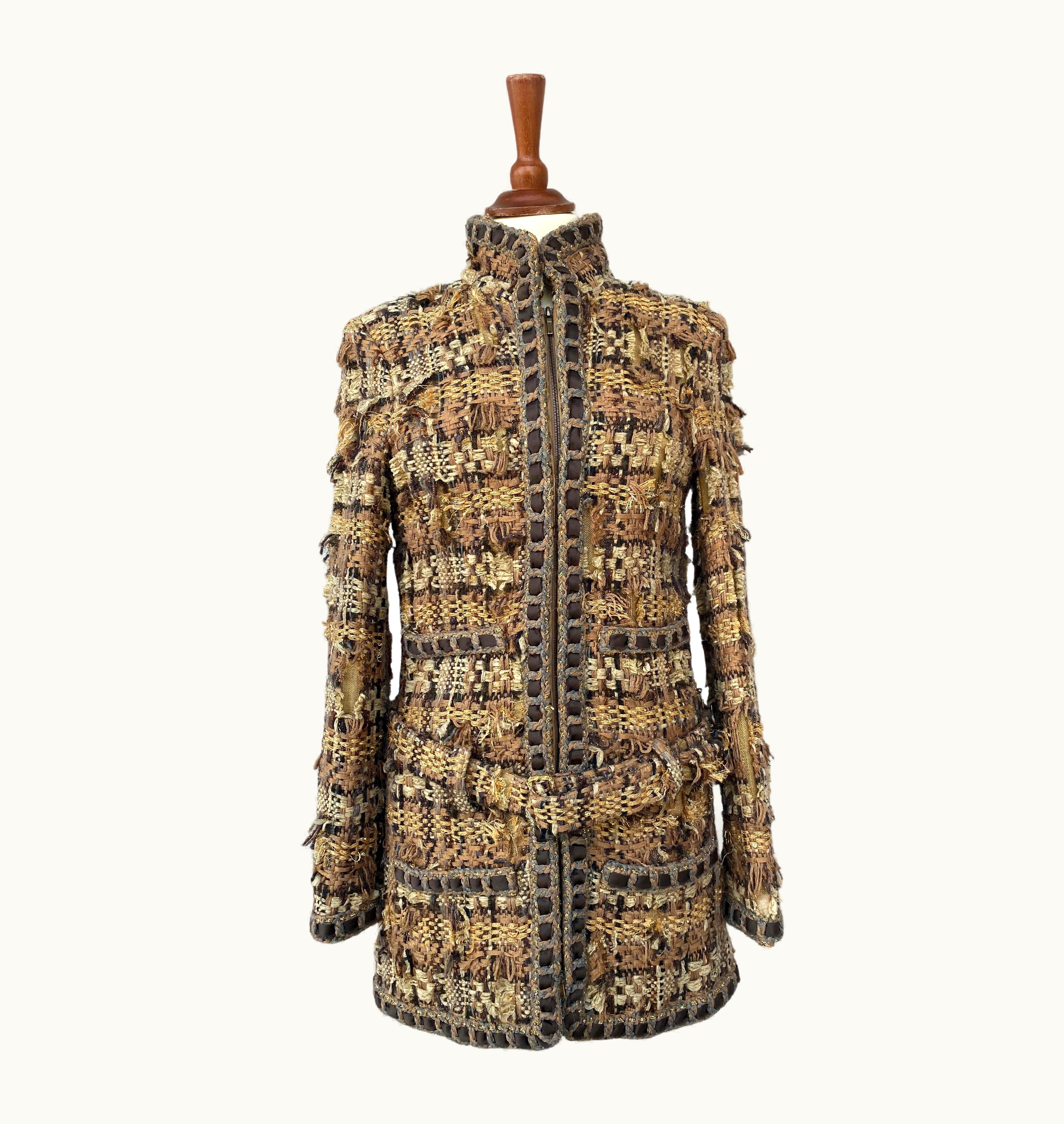 Chanel Chanel Tweed Lesage Coat From The Chanel Pre Fall 2016 Fashion Show