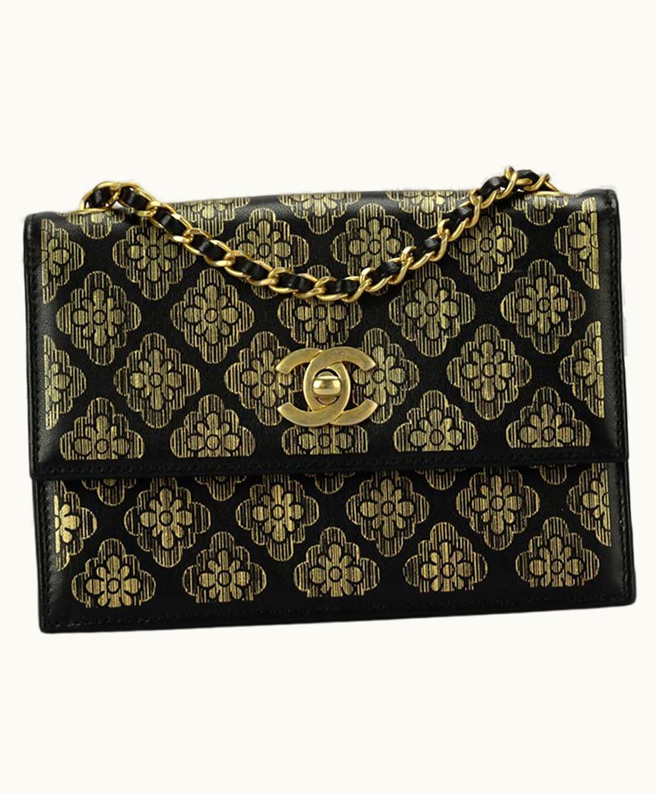 Chanel Chanel 2017 Floral Print Leather Shoulder Bag