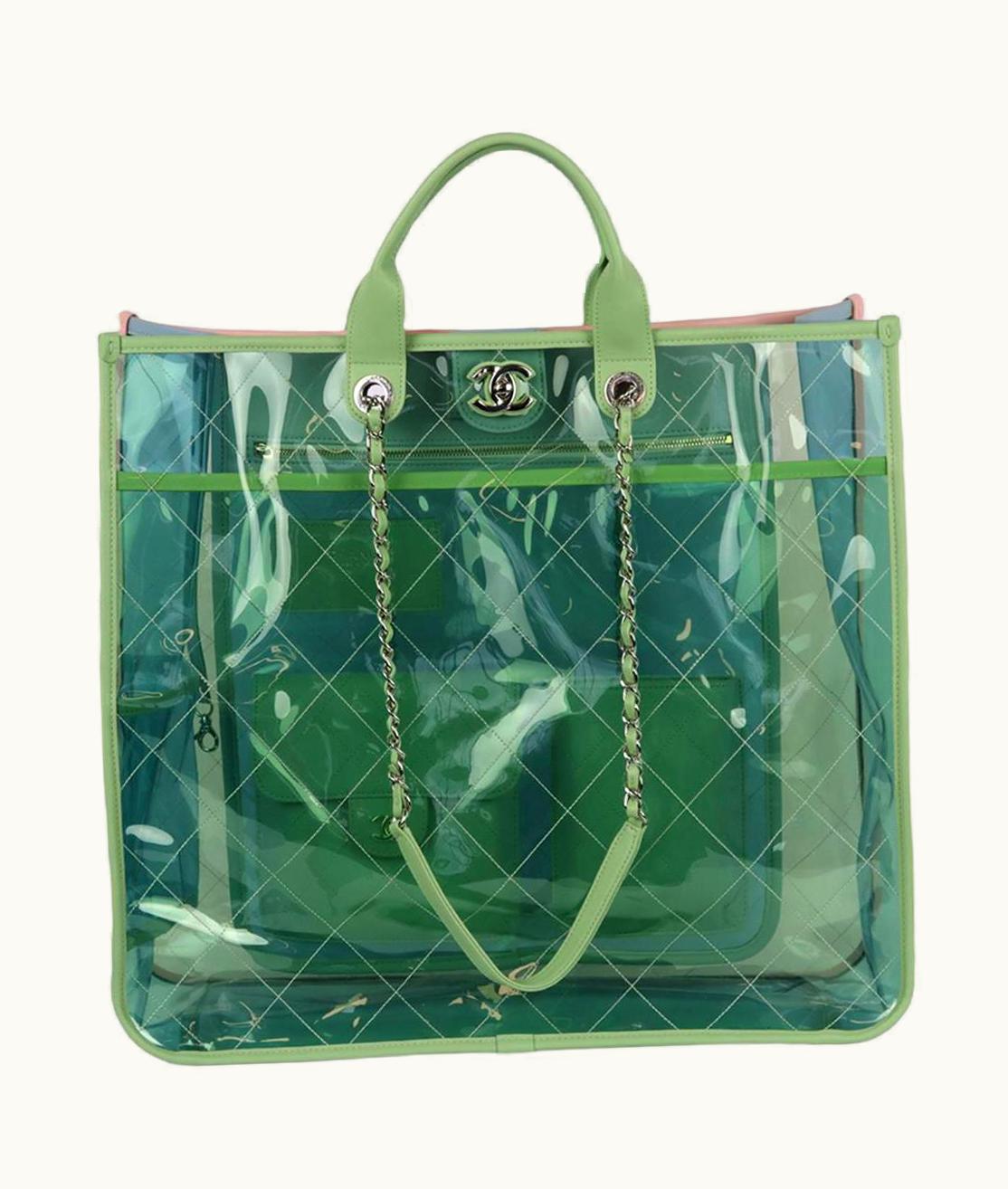 Chanel Chanel 2018 Coco Splash Quilted Perspex And Leather Tote Bag UZ0613923