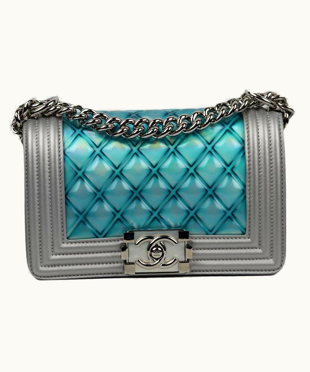 Chanel Chanel 2018 Water Boy Small Quilted Pvc And Leather Shoulder Bag UZ0613938