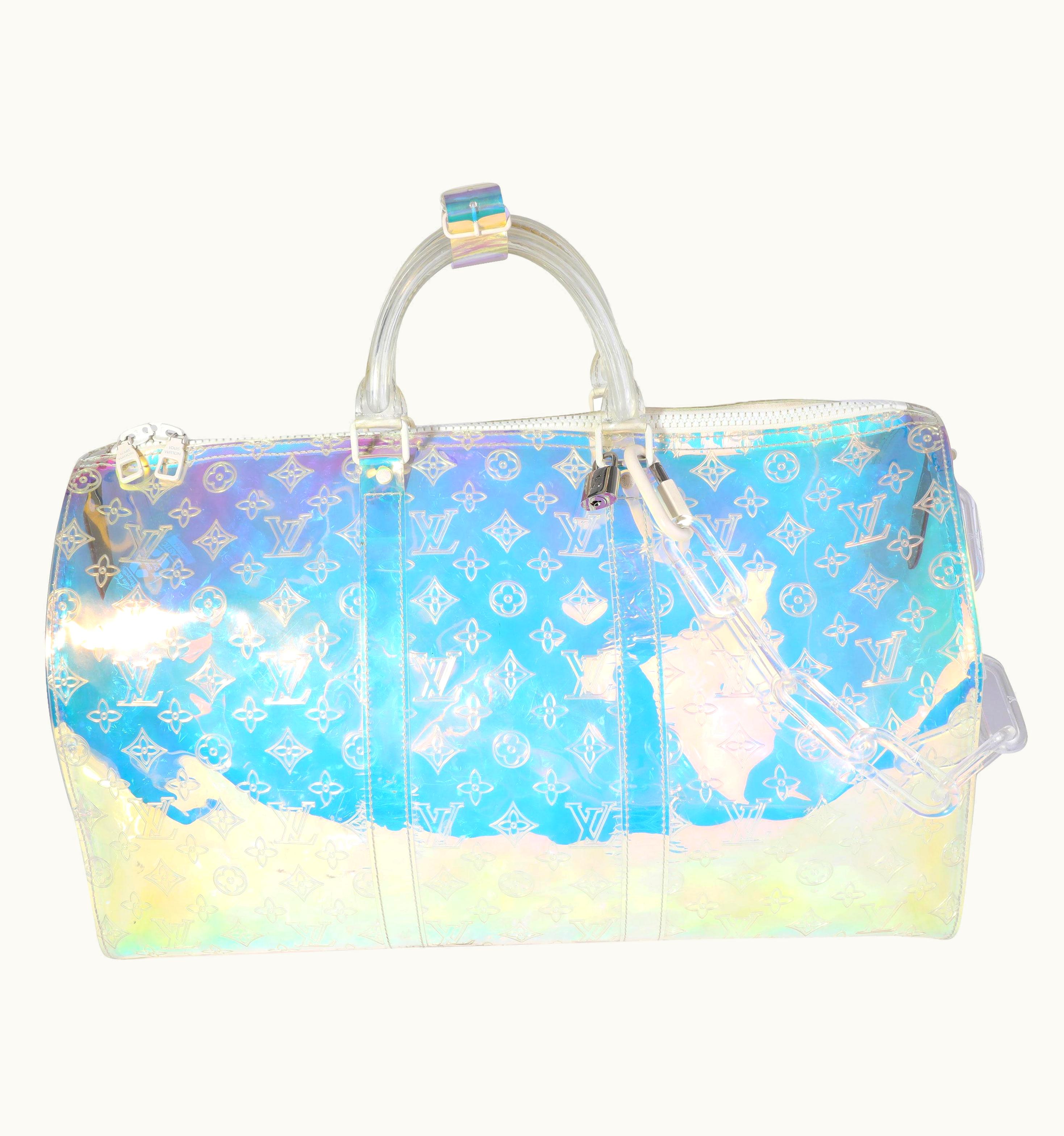 Louis Vuitton Louis Vuitton Virgil Abloh Monogram Pvc Prism Keepall Bandoulière UZ0614007