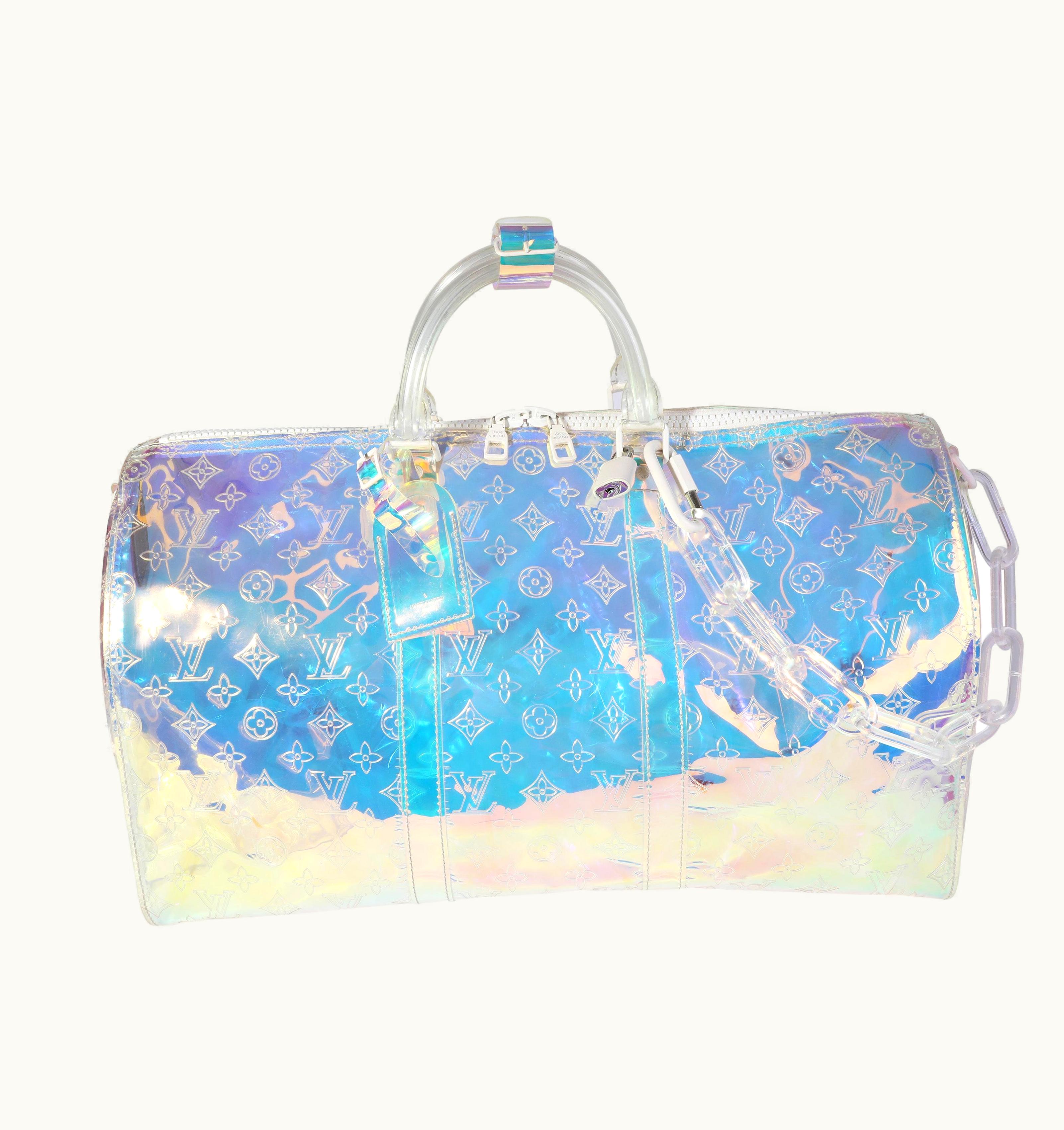 Louis Vuitton Louis Vuitton Virgil Abloh Monogram Pvc Prism Keepall Bandouliére UZ0614014