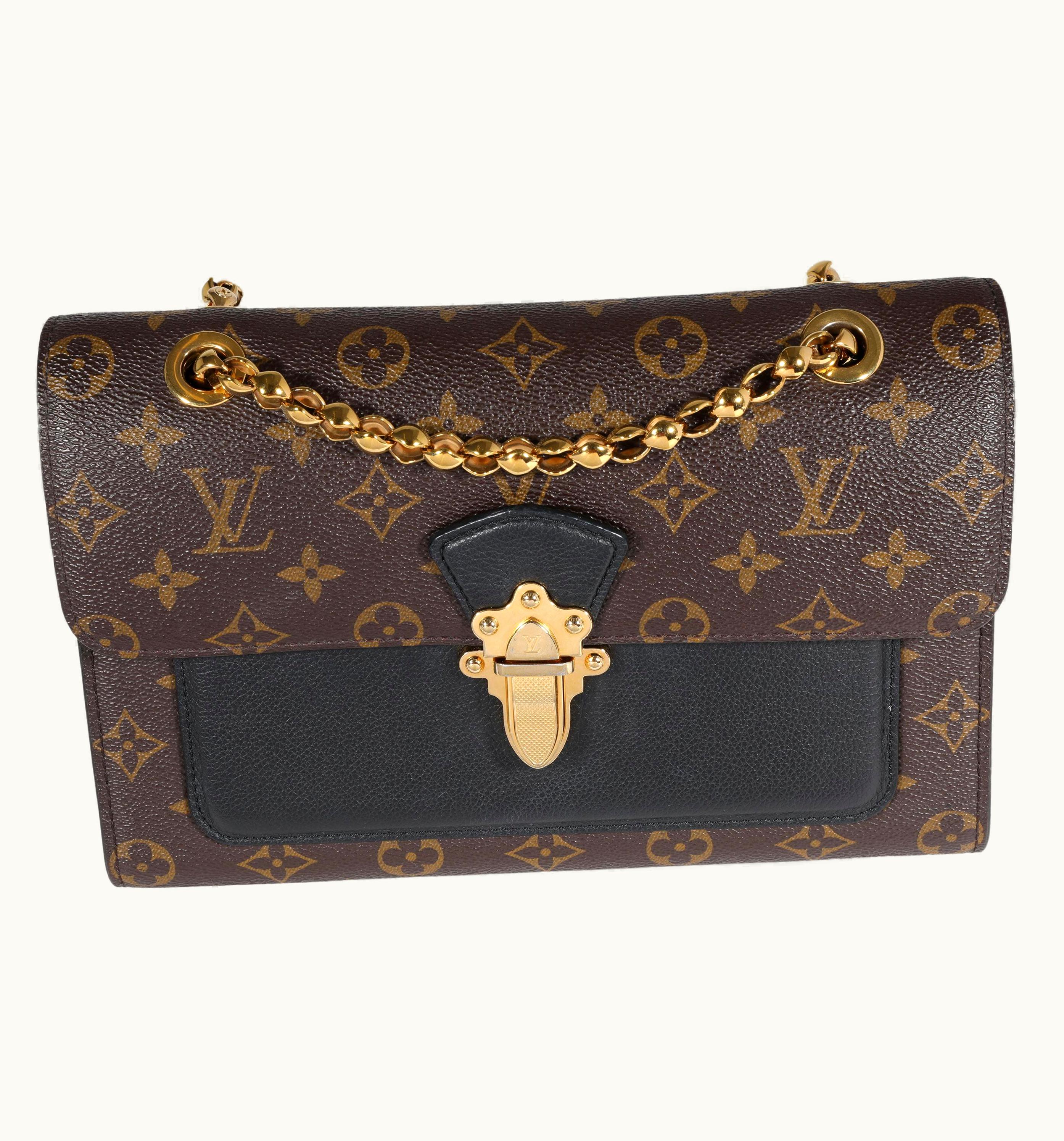 Louis Vuitton Louis Vuitton Monogram Canvas & Black Leather VIctoire Bag