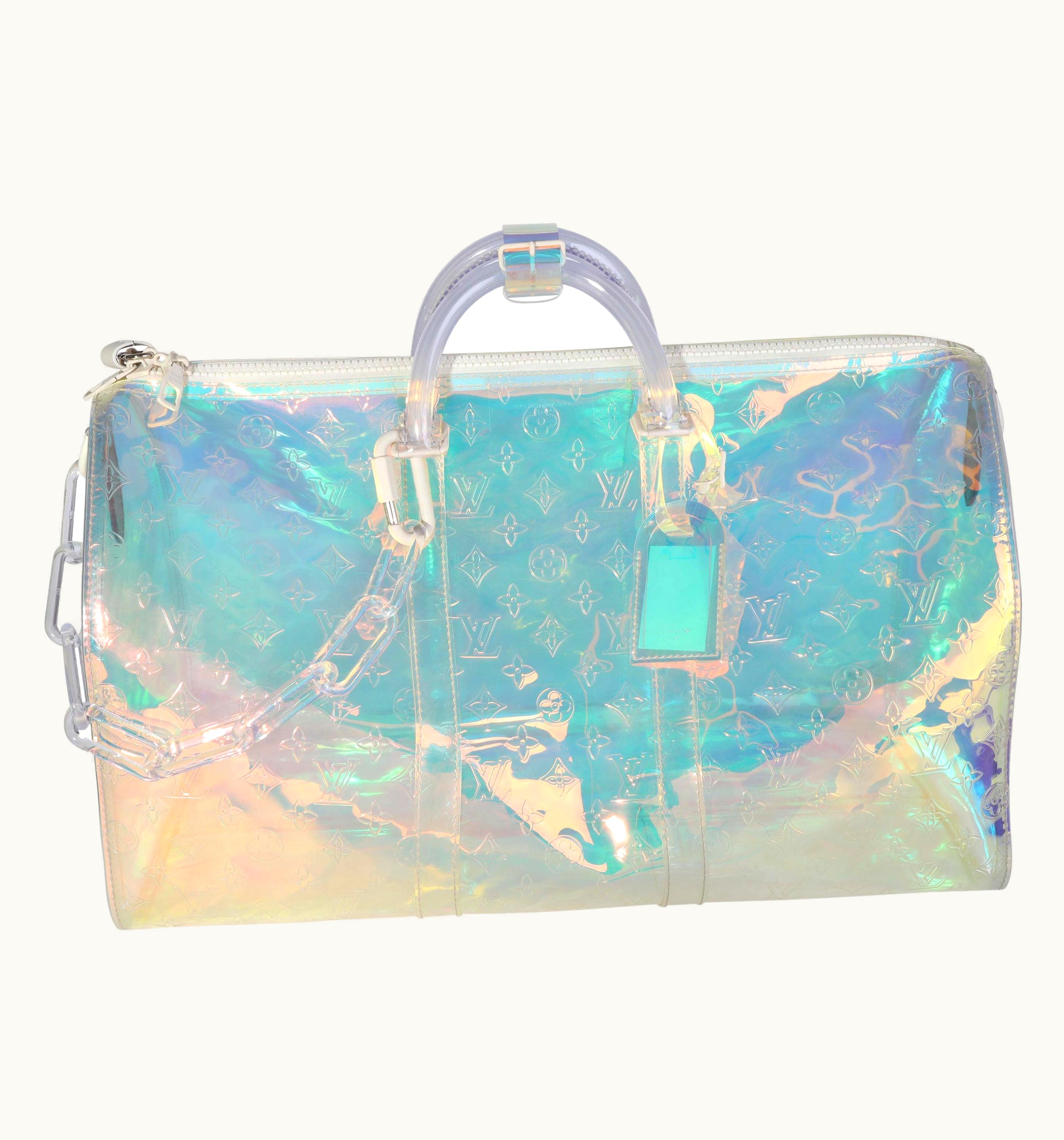 Louis Vuitton Louis Vuitton Virgil Abloh Monogram Pvc Prism Keepall Bandouliére UZ0614063