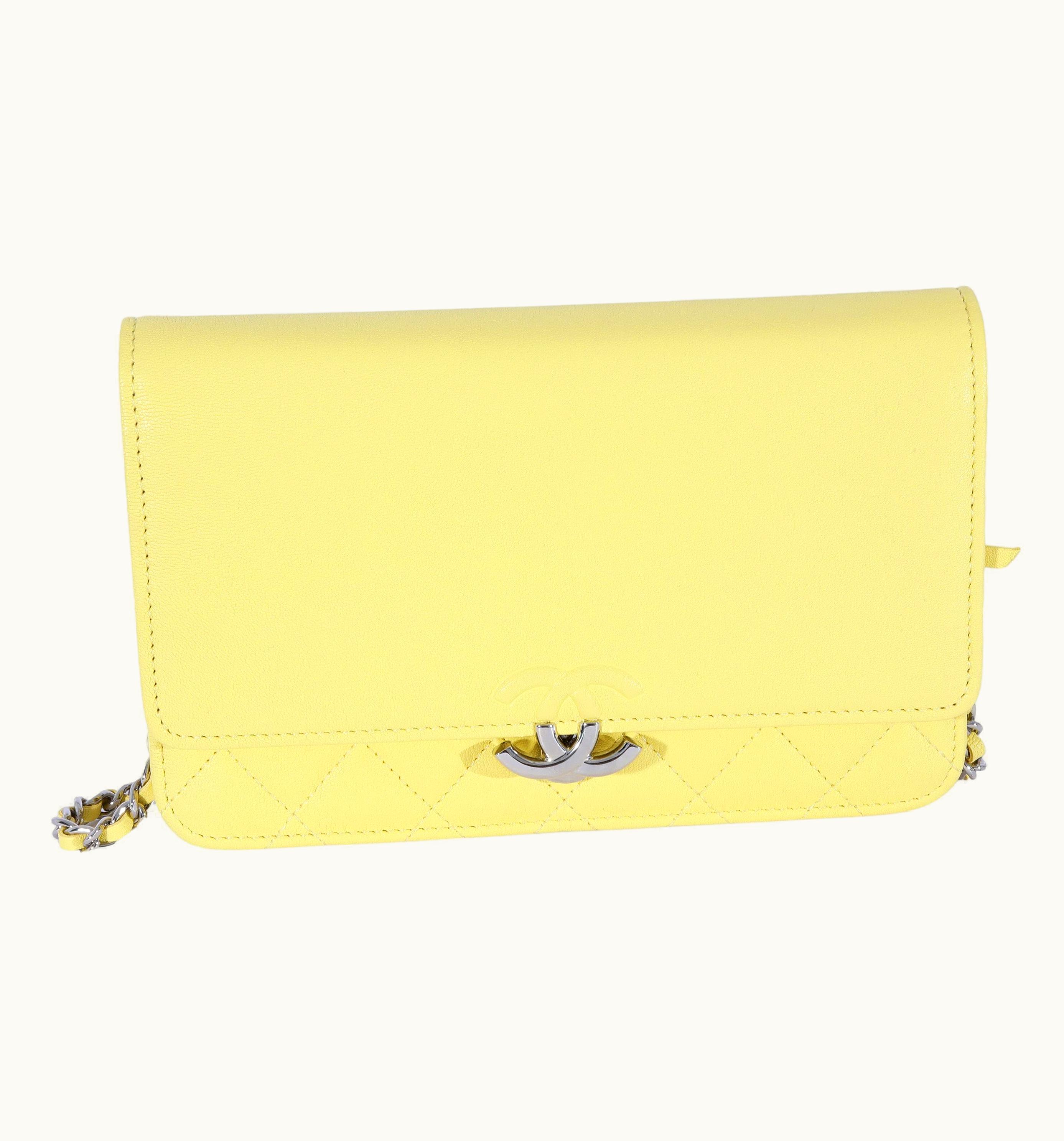 Chanel Chanel Yellow Leather Urban Companion Wallet On Chain UZ0614131