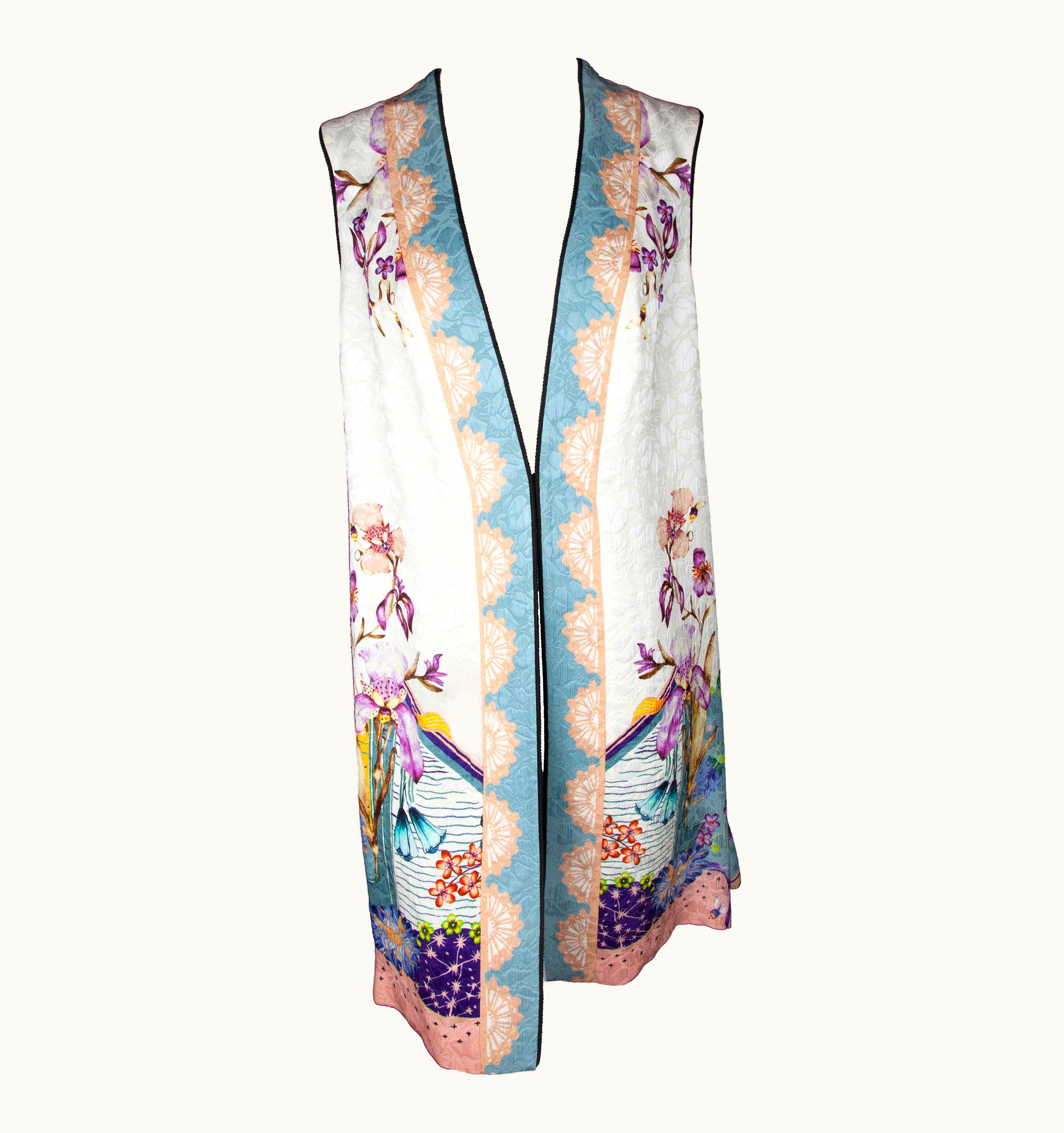 Etro Resort 2019 Floral Jacquard Sleeveless Waistcoat S/S Vest UZ0614145