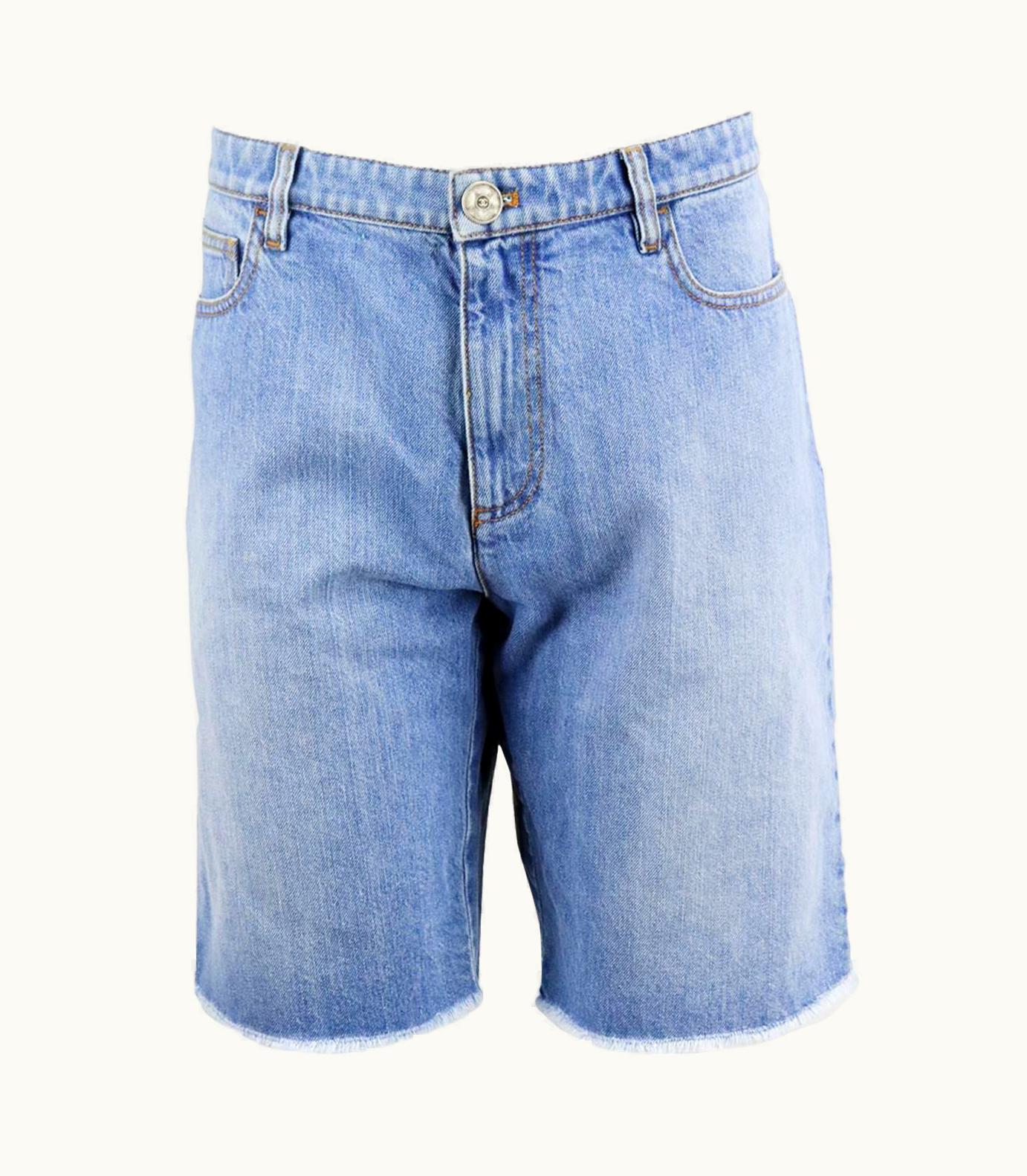 Chanel Chanel + Pharrell Williams 2019 Embellished Denim Shorts Uk UZ0614152