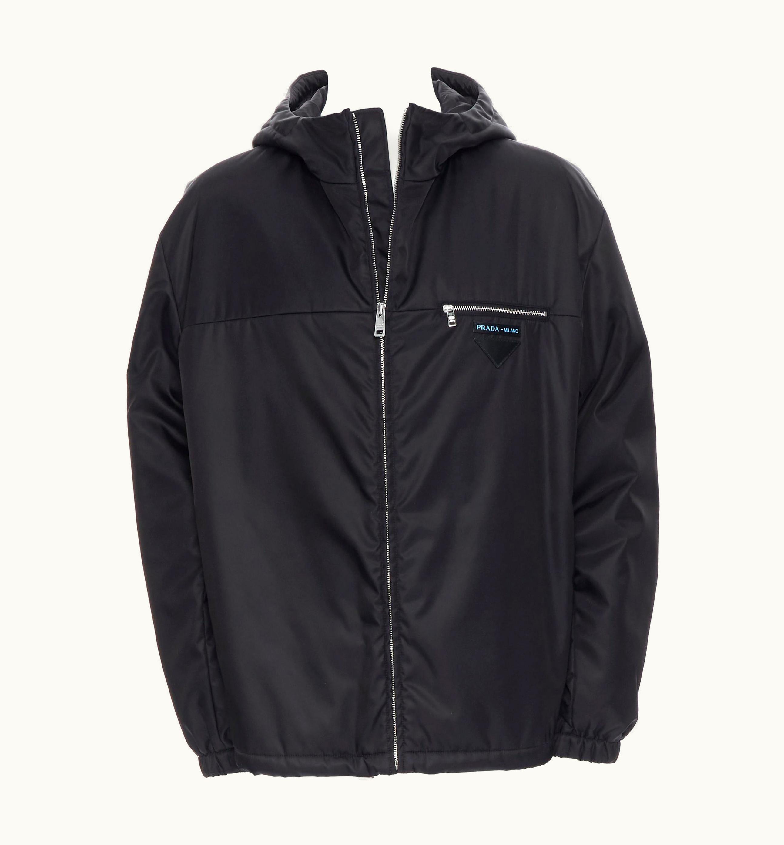 Prada Prada Nylon 2019 Black Triangle Logo Oversized Padded Jacket Xxl Kanye