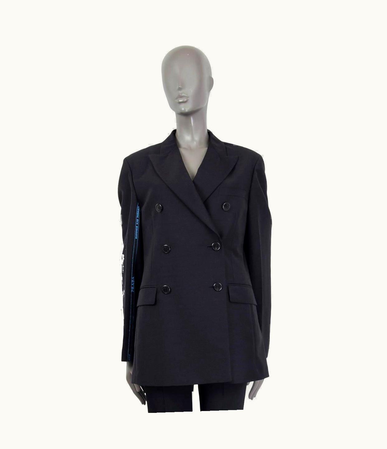 Prada Prada Charcoal Grey 2019 Summer Kid Mohair Oversized Blazer Jacket