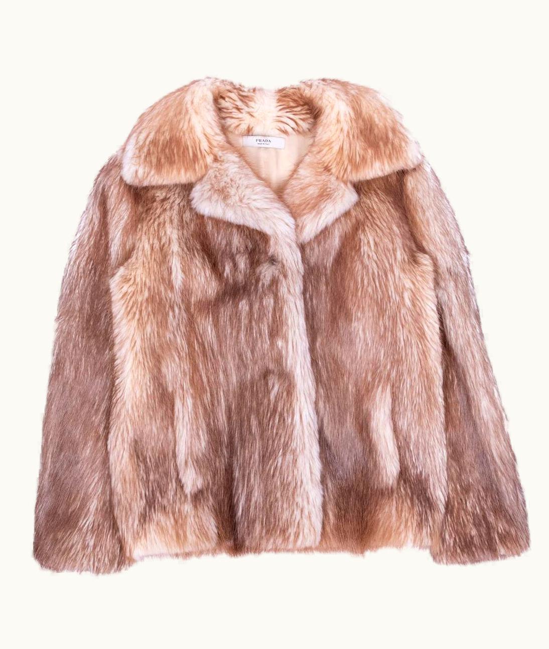 Prada AW2013 Long Hair Beaver Fur Coat
