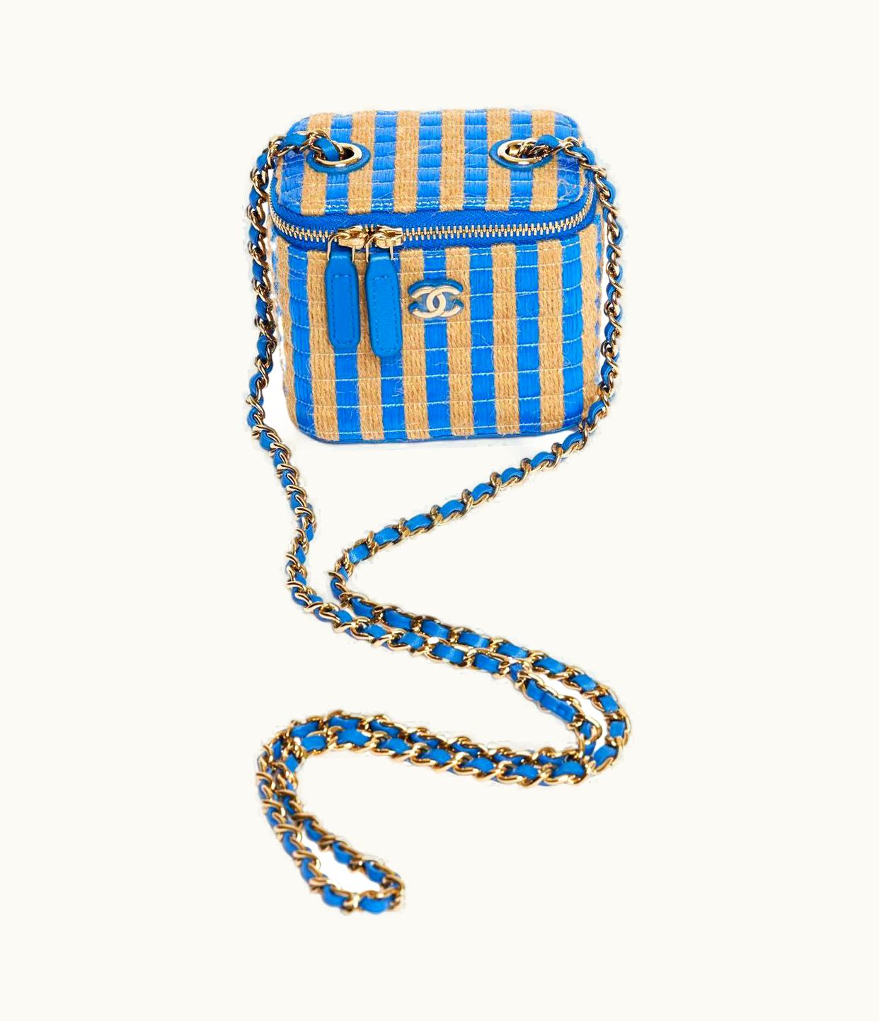 Chanel Mini Raffia Vanity Bag 2020 UZ0614357