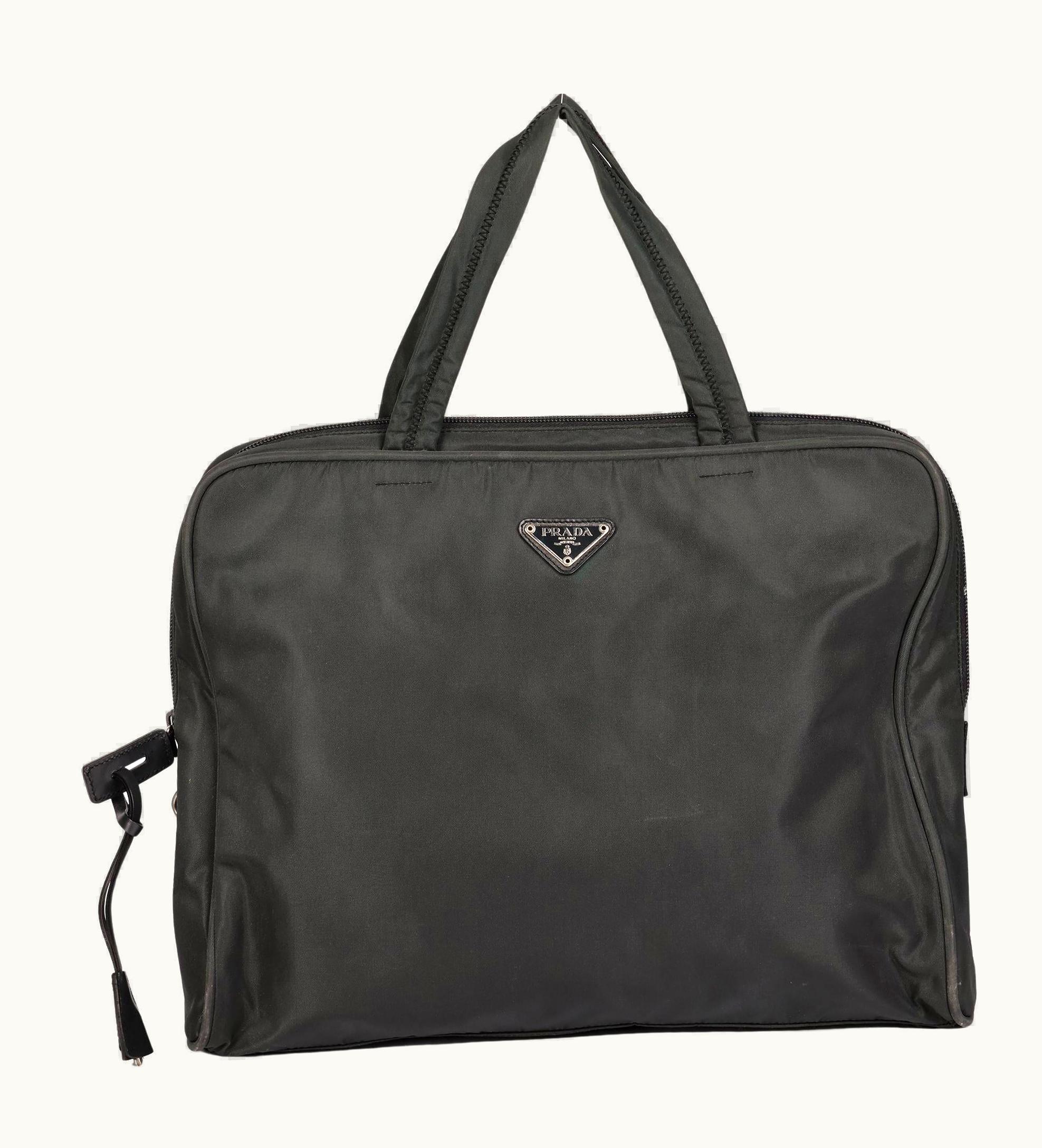 Prada Black Nylon Briefcase
