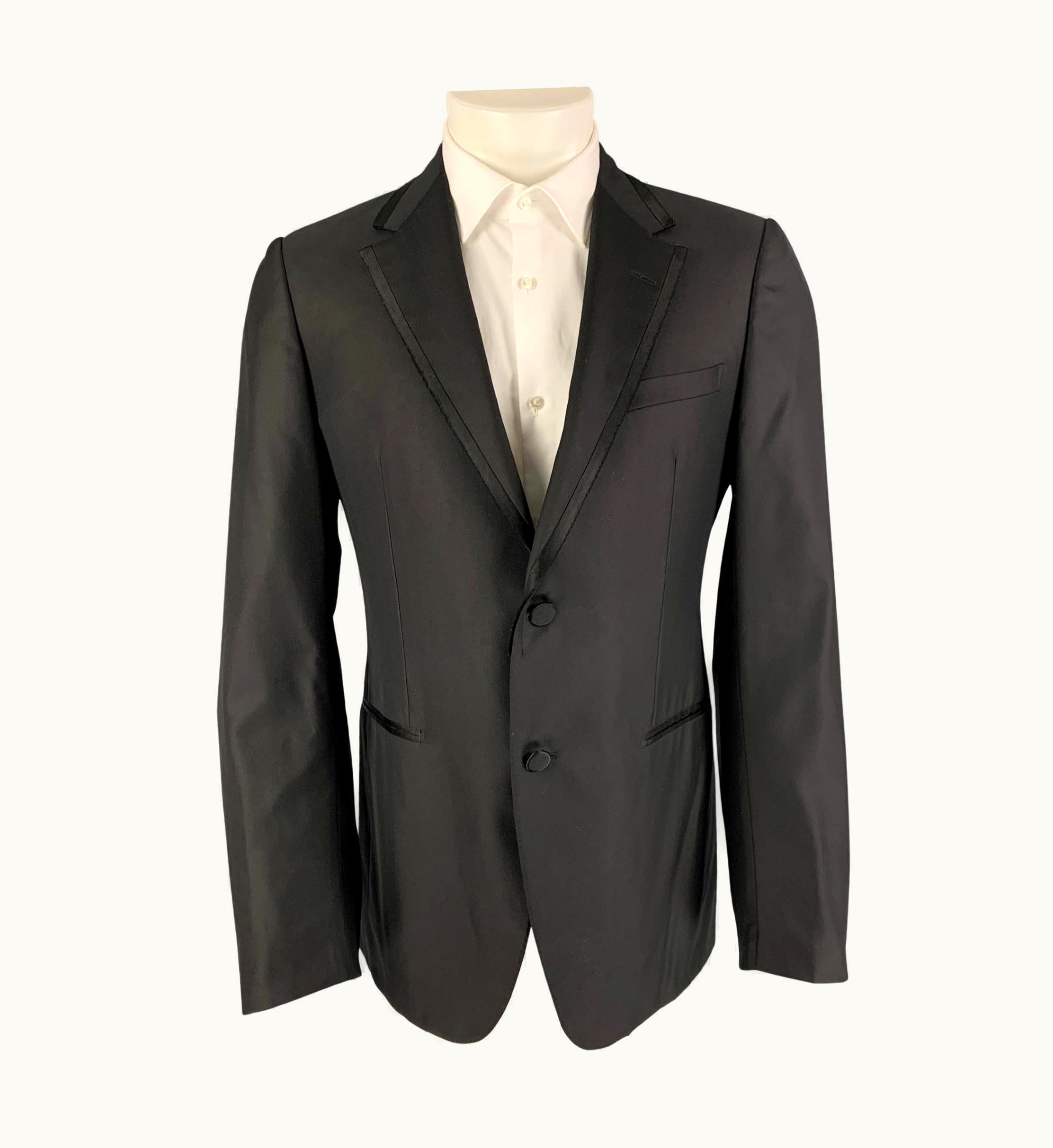 Lanvin Regular Wool Silk Notch Lapel Sport Coat