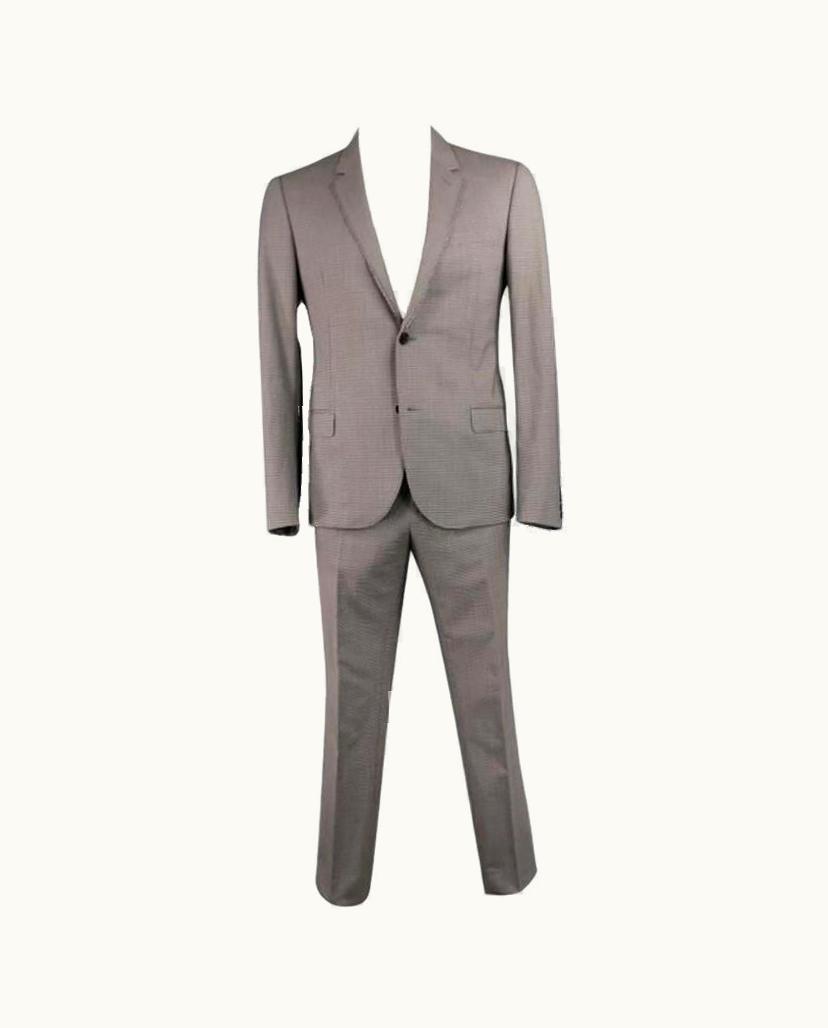 Lanvin Regular Plaid Grey Wool Blend Suit - Something Wrong With Sizing