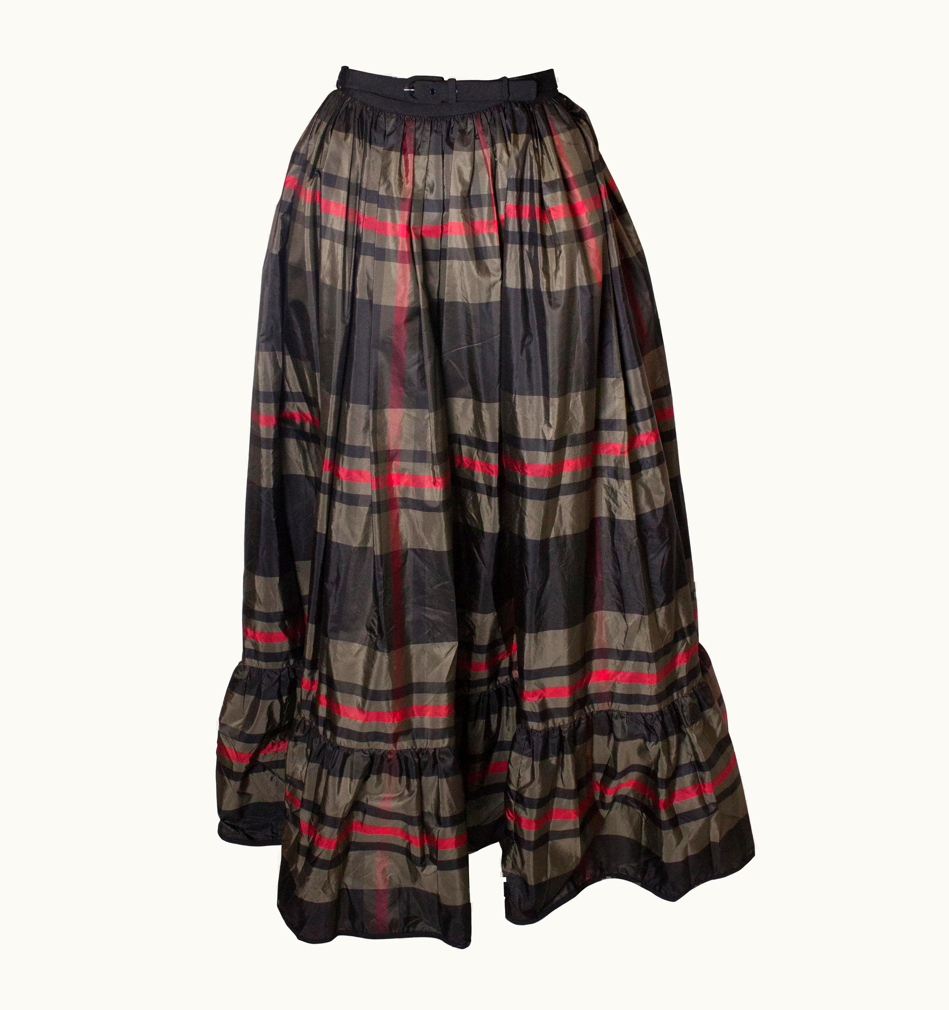Lanvin Vintage Lanvin Silk Skirt