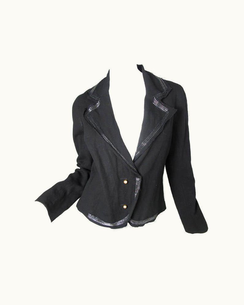 Lanvin Felt Sailor Jacket With Beading 2005