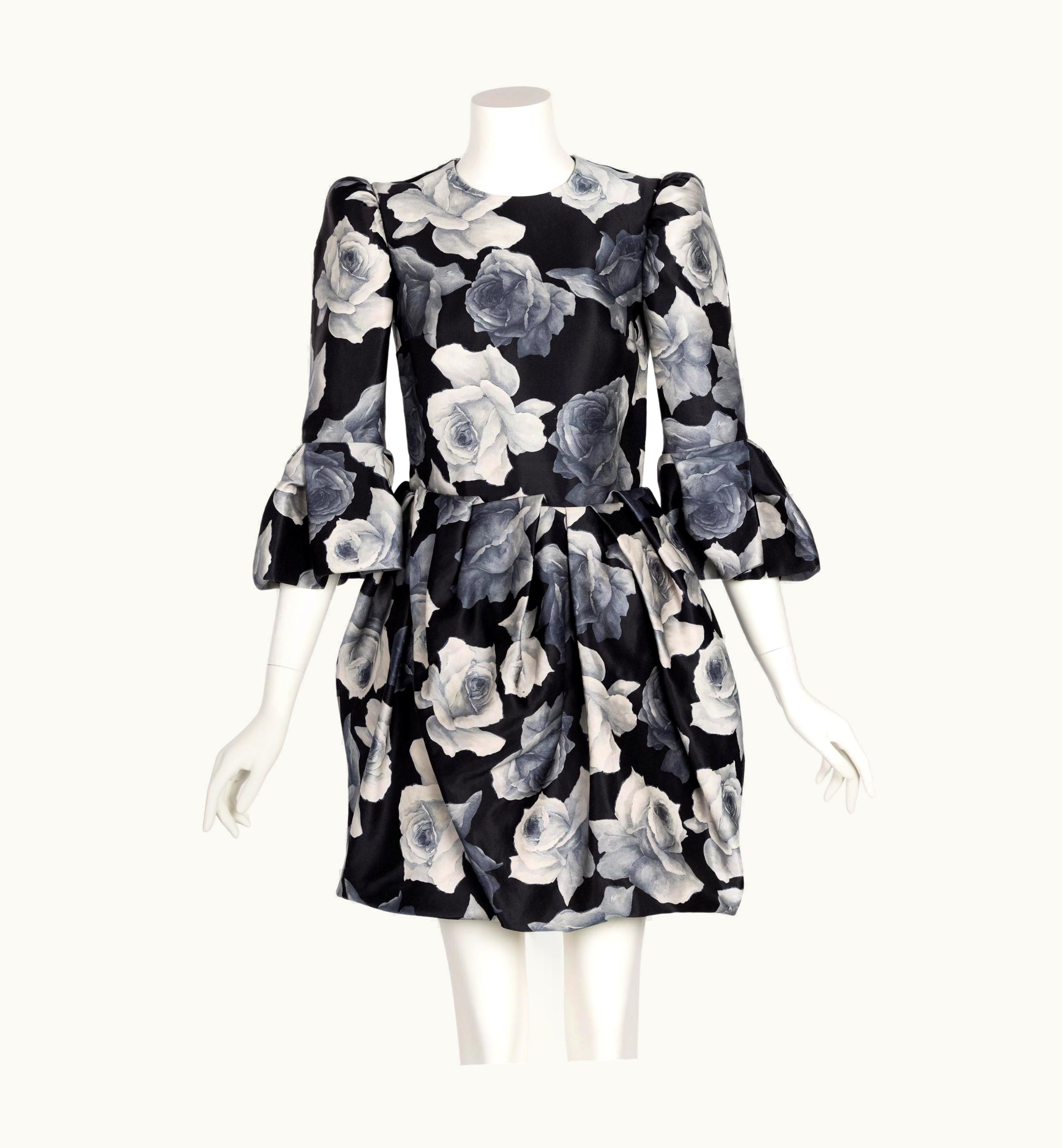 Lanvin Alber Elbaz Runway Ad Campaign Floral Print Dress Fall 2011