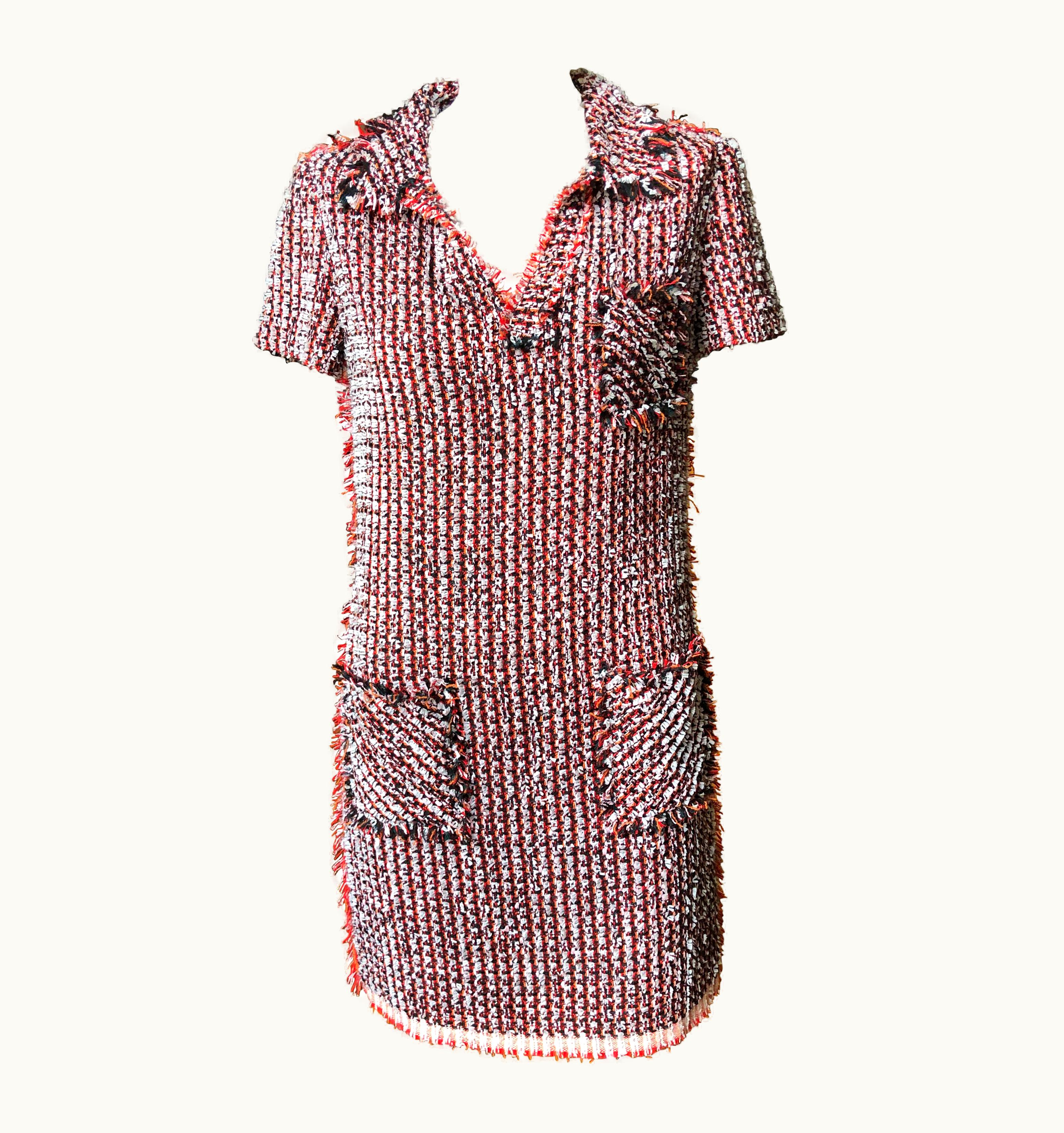 Lanvin Ete 2012 Boucle Tweed Dress By Alber Elbaz 38 Fr