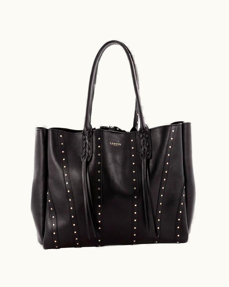 Lanvin Nela Shopper Tote Studded Leather Large