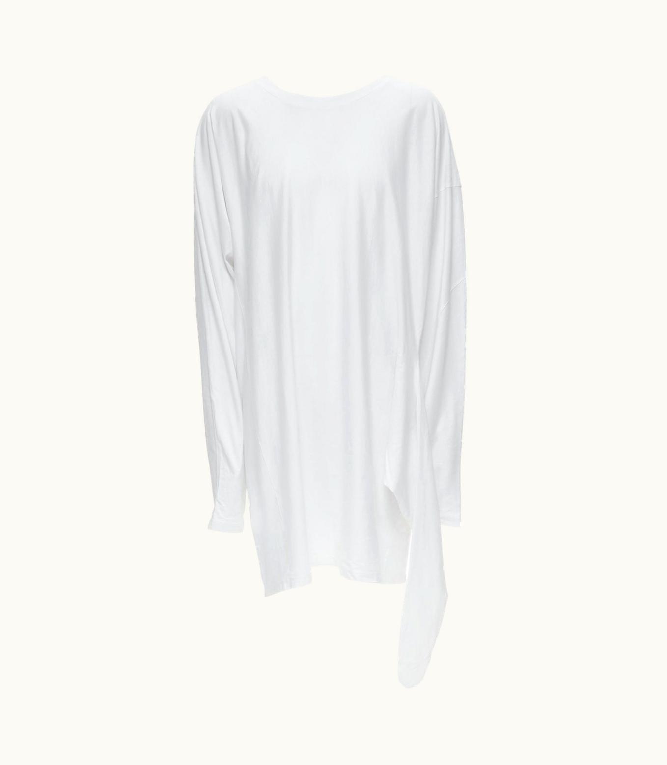 Loewe White Cotton 4 Sleeves Crew Neck Oversized T-shirt Xl