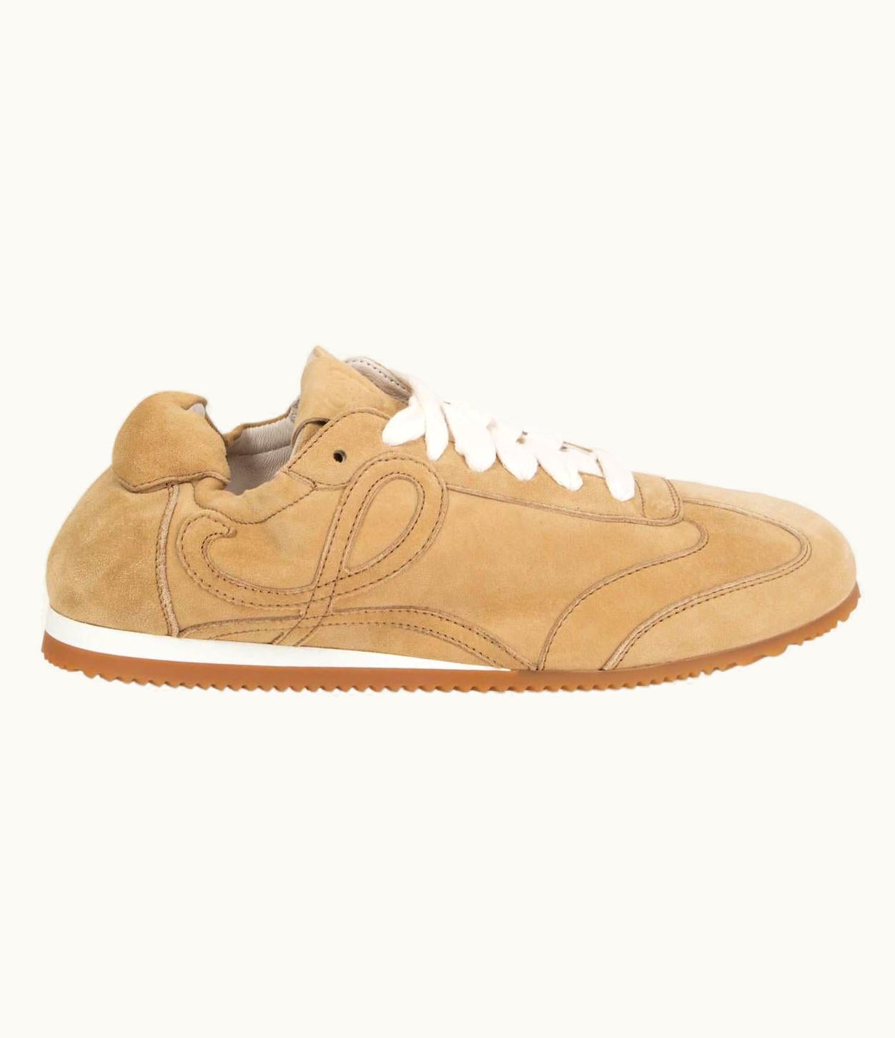 Loewe Beige Suede Ballet Runner Low Top Sneakers Shoes