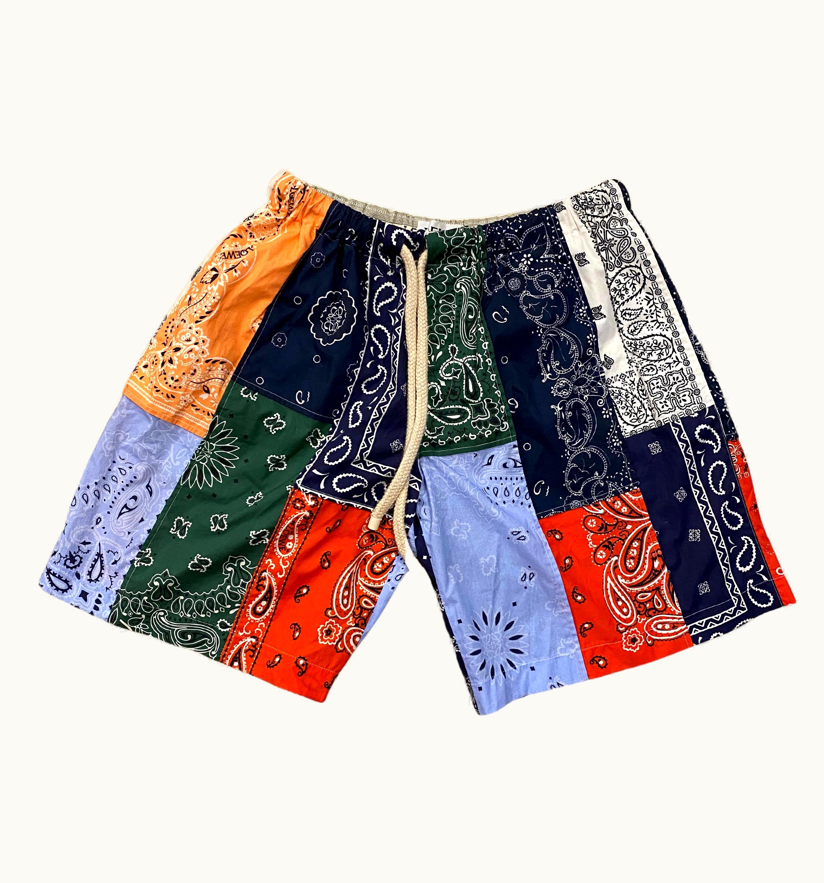 Loewe Bandana Patchwork Multi Color Shorts