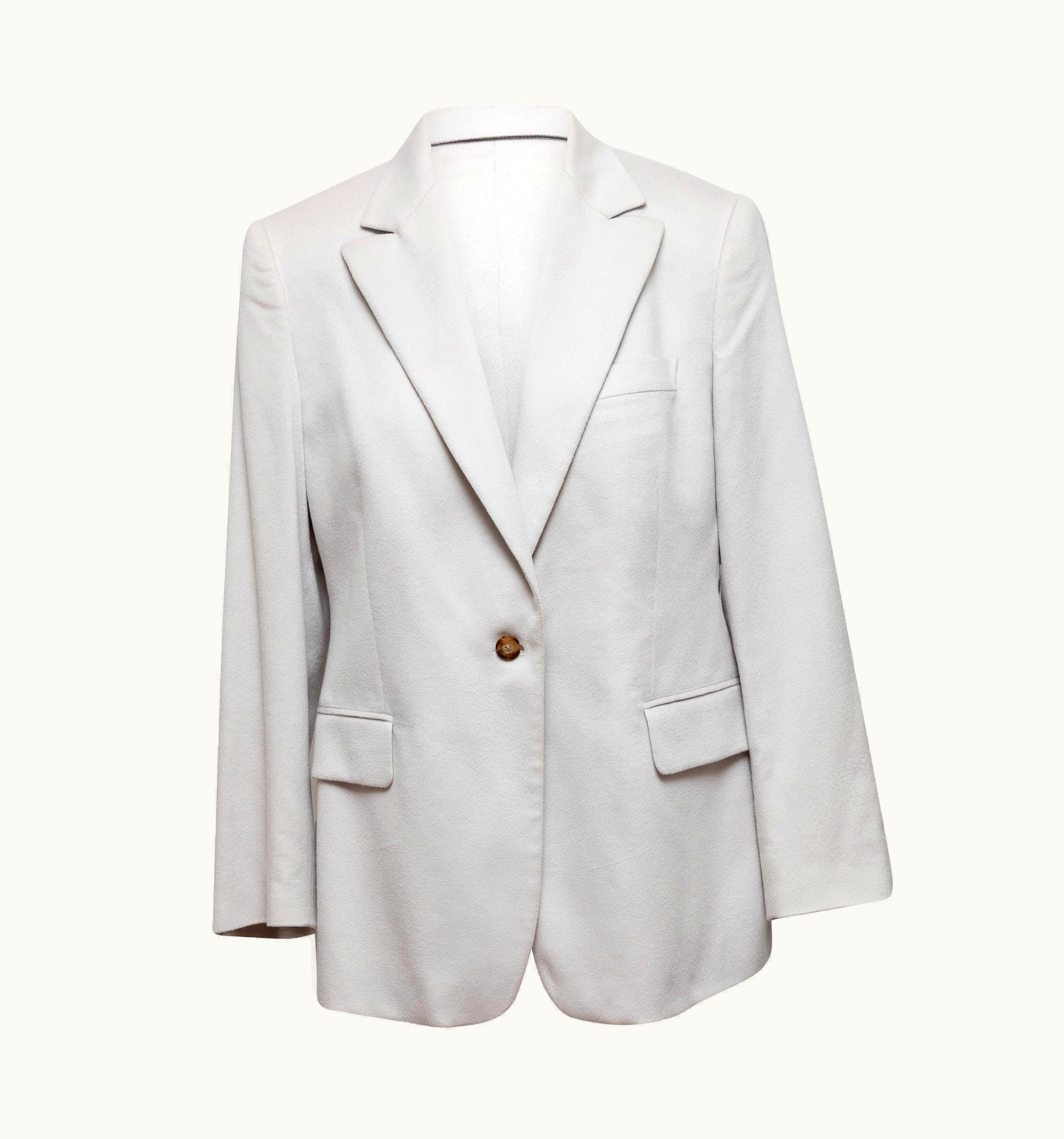 Loro Piana Light Grey Virgin Wool Blazer