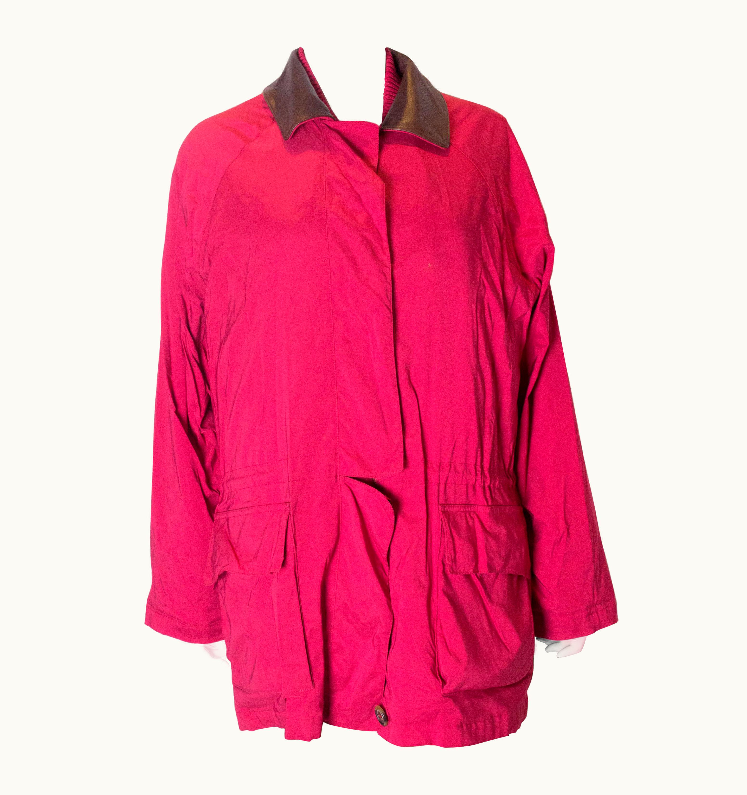 Loro Piana Red Jacket With Matching Gilet