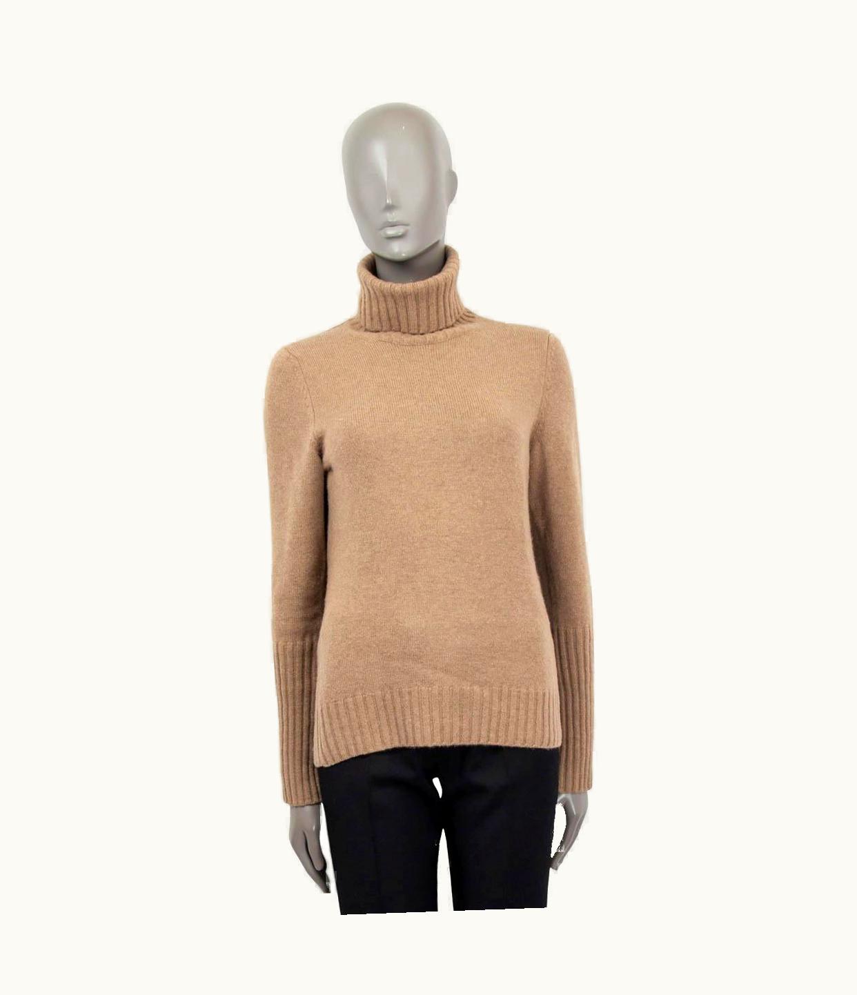 Loro Piana Loro Piana Beige Cashmere Turtleneck Sweater