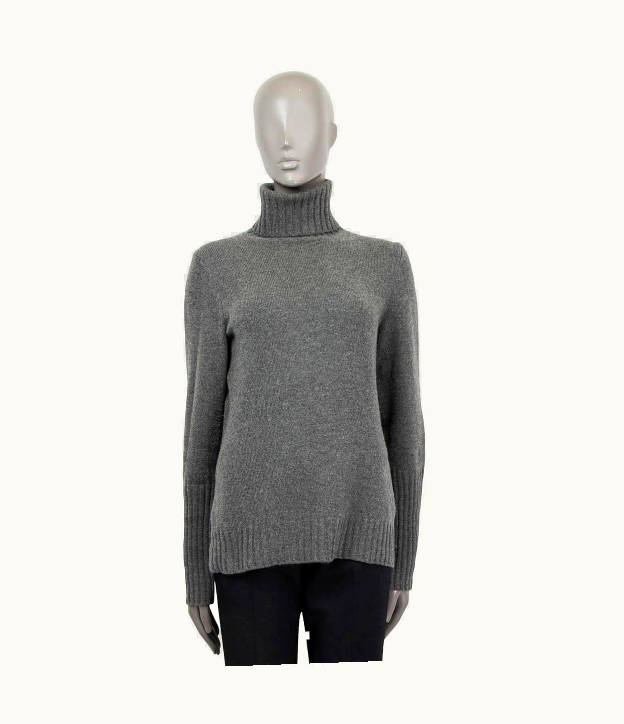 Loro Piana Loro Piana Grey Cashmere Turtleneck Sweater