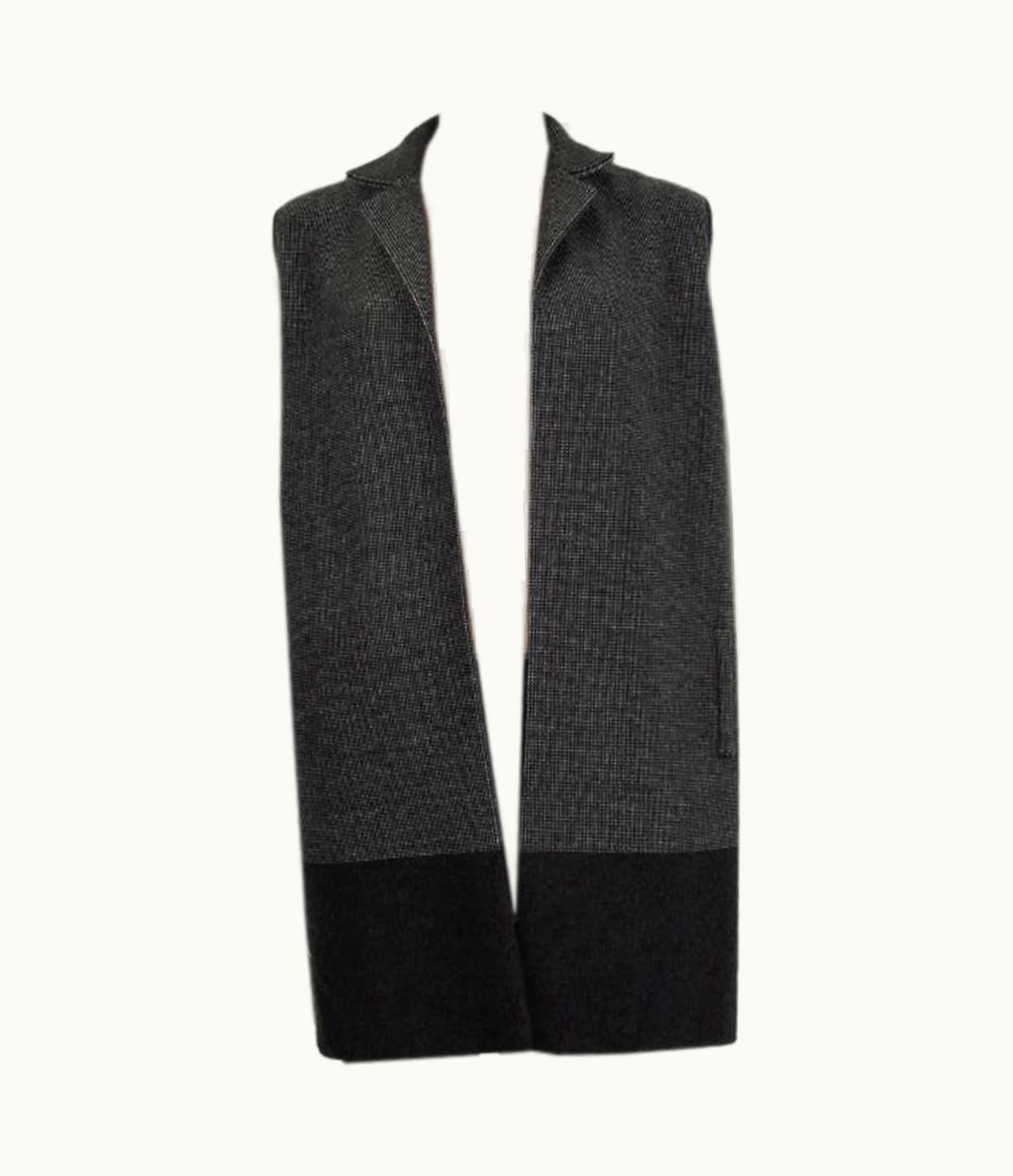 Loro Piana Loro Piana Grey Cashmere Open Vest Jacket