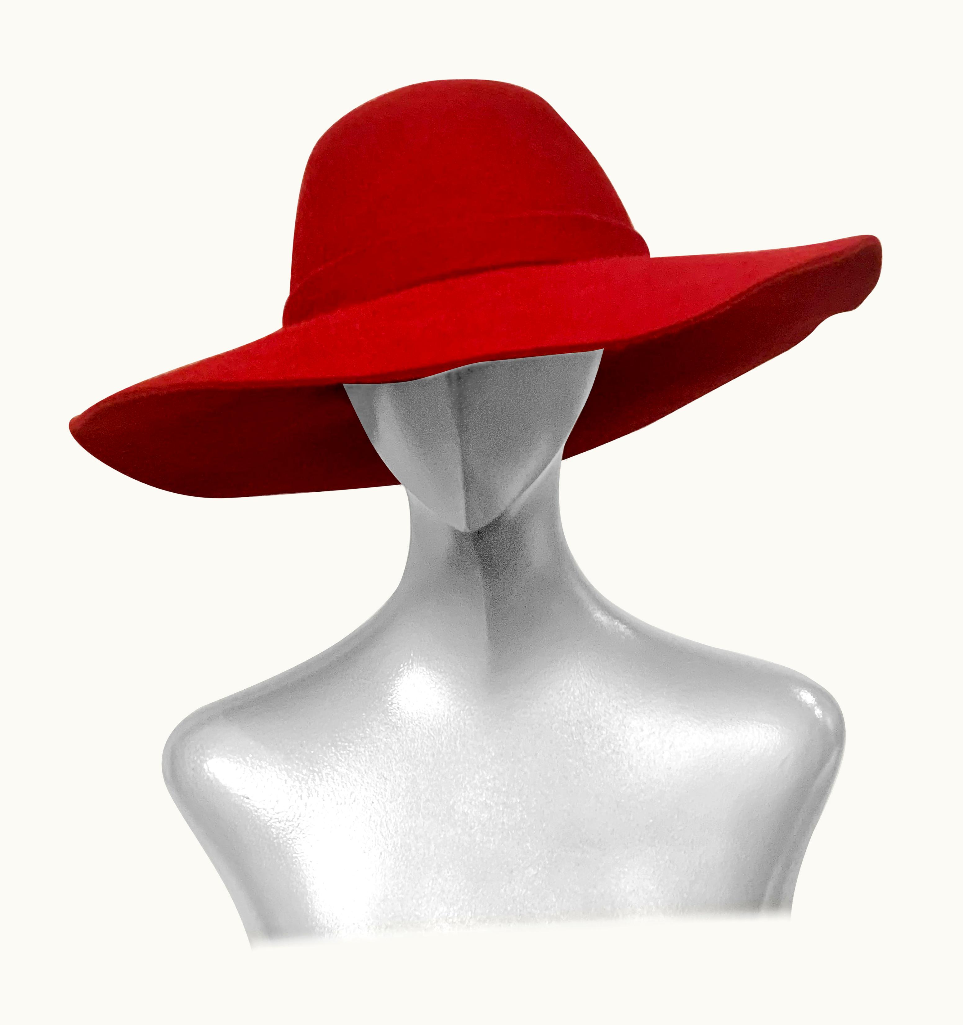 Loro Piana Loro Piana Raspberry Red Cashmere And Wool Blend Hat