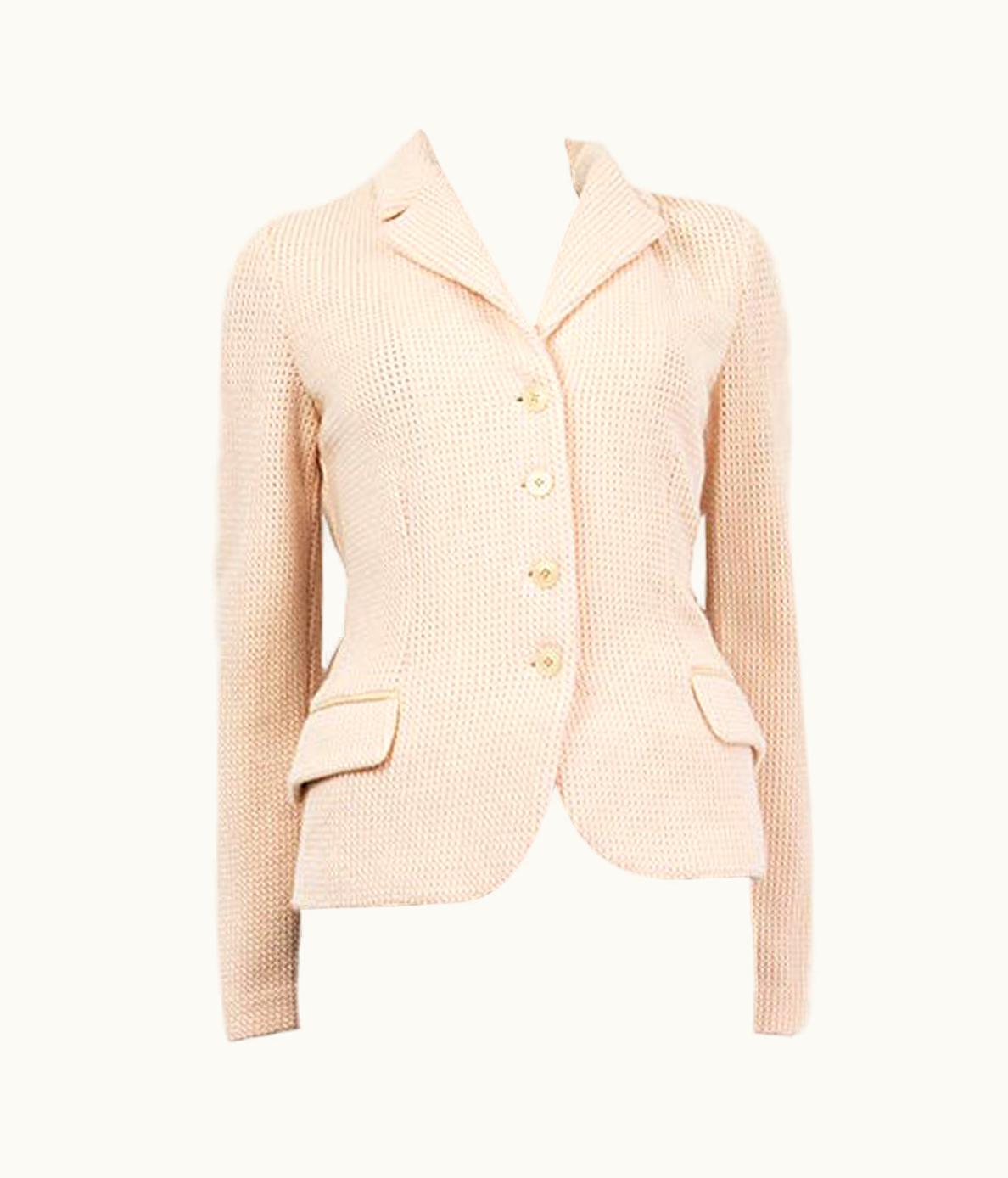 Loro Piana Loro Piana Pastel Pink Cashmere Knit Jacket