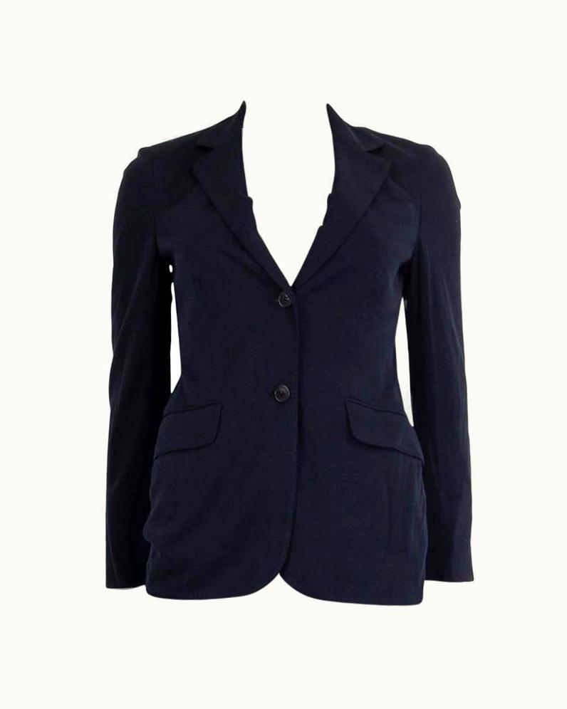 Loro Piana Loro Piana Midnight Blue Cotton Blend Classic Blazer Jacket 36 Xxs